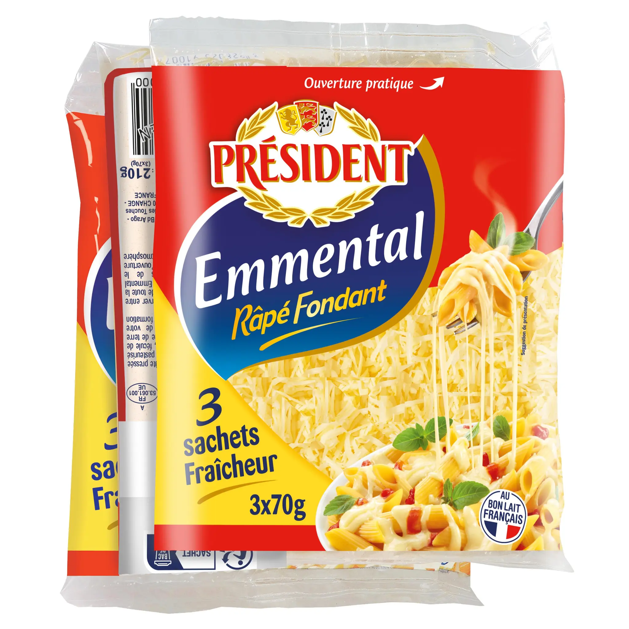 PRESIDENT Emmental râpé