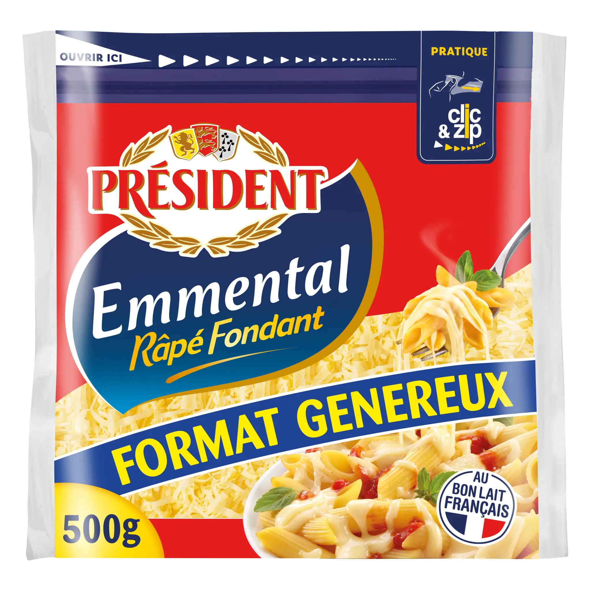 PRESIDENT Emmental râpé