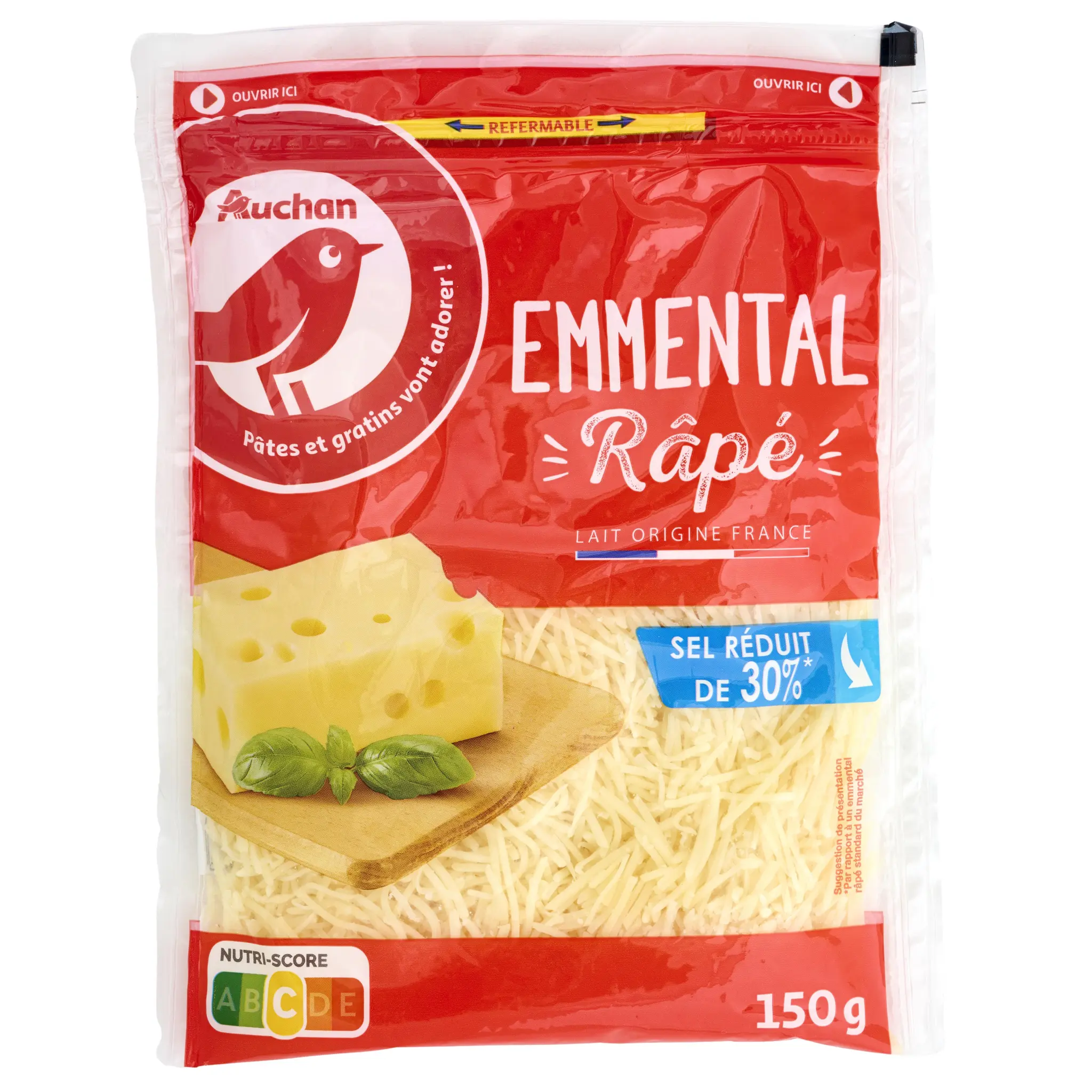 AUCHAN Emmental rapé