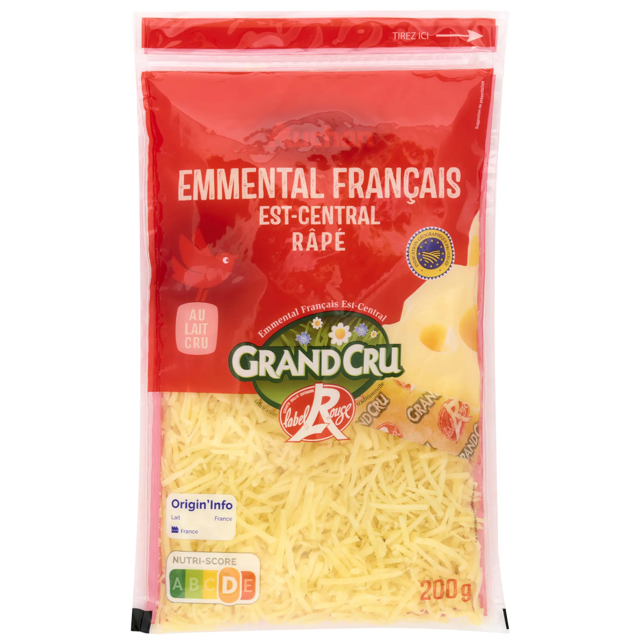 AUCHAN Emmental grand cru rapé