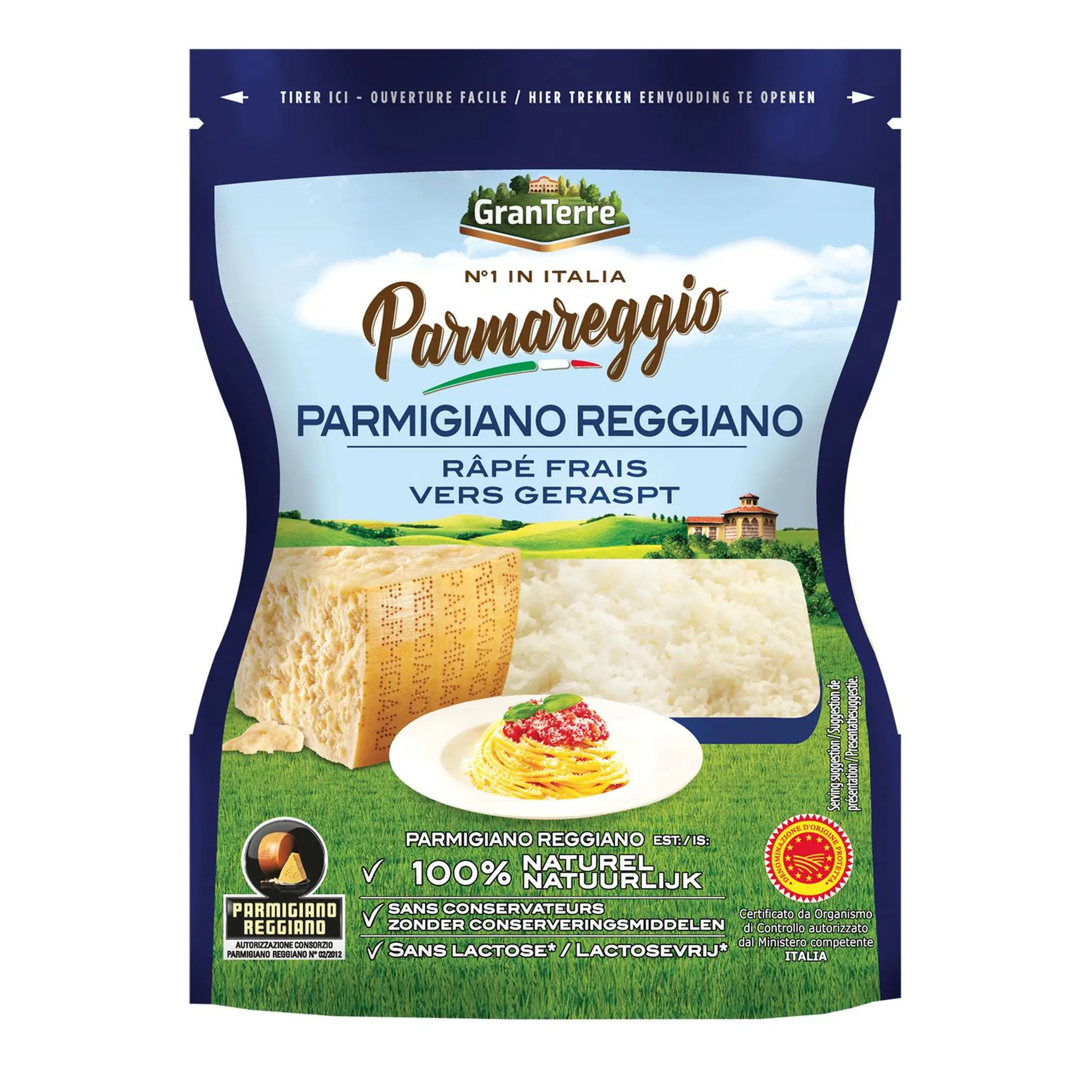 PARMAREGGIO Parmigiano reggiano râpé AOP