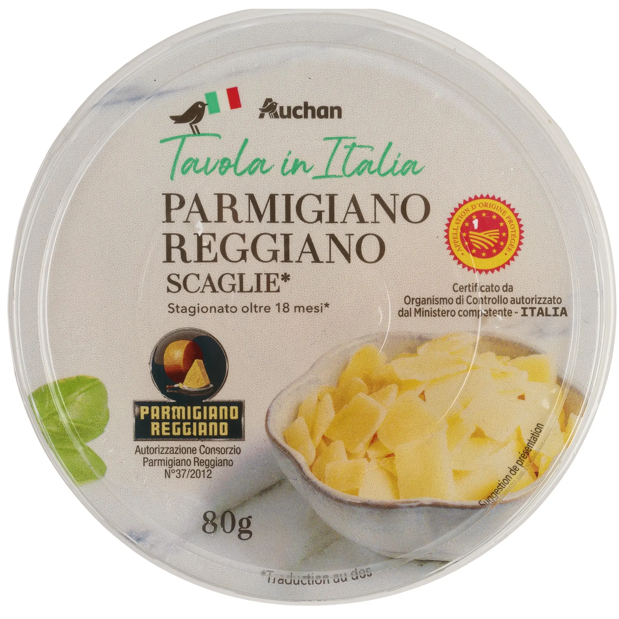 AUCHAN TAVOLA IN ITALIA Parmigiano Reggiano copeaux AOP 18 mois