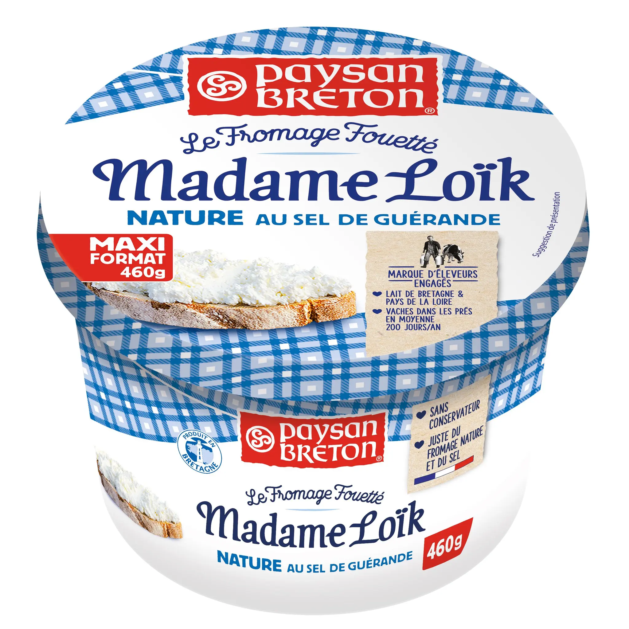 PAYSAN BRETON Madame Loîk le fromage fouetté au sel de Guérande