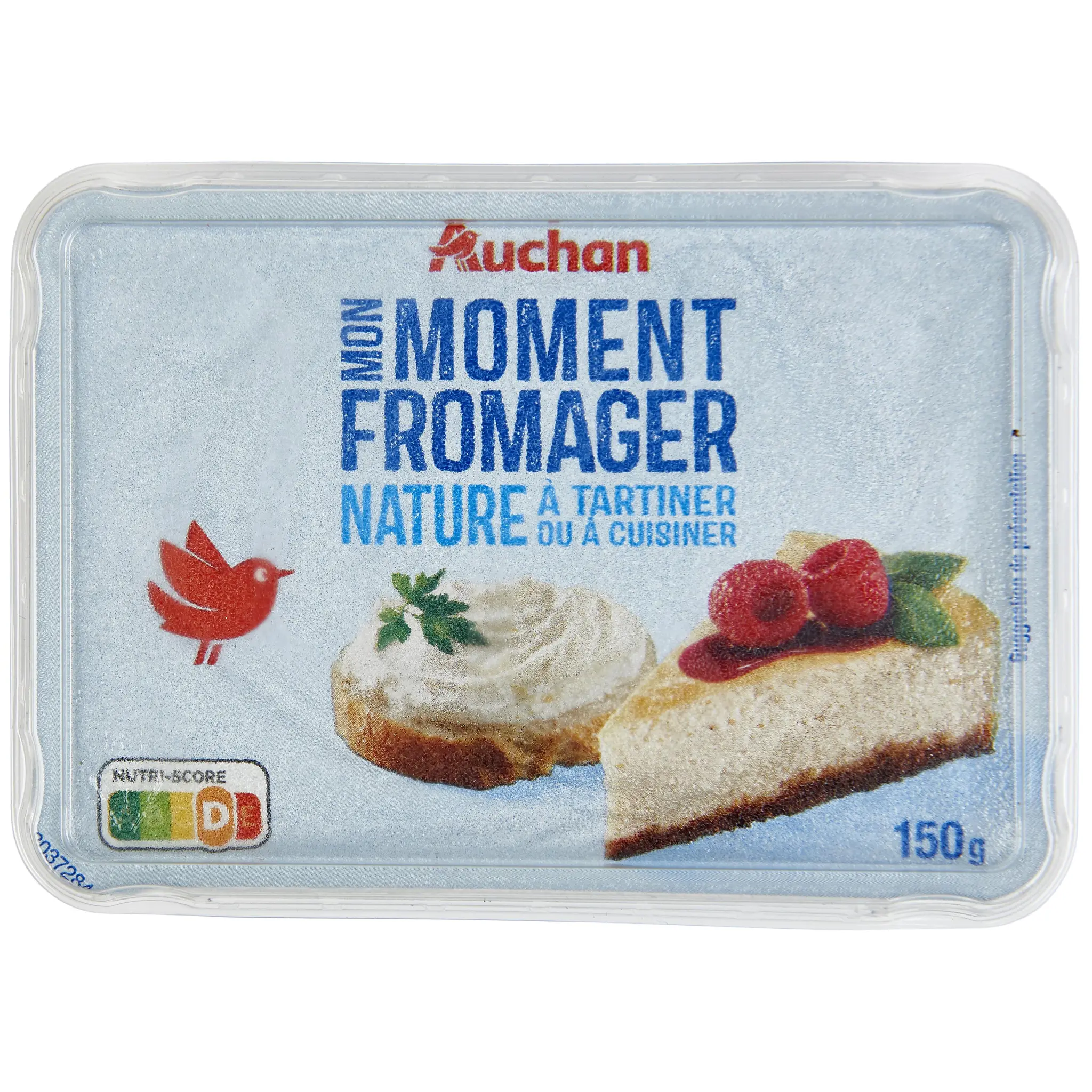AUCHAN Fromage à tartiner nature
