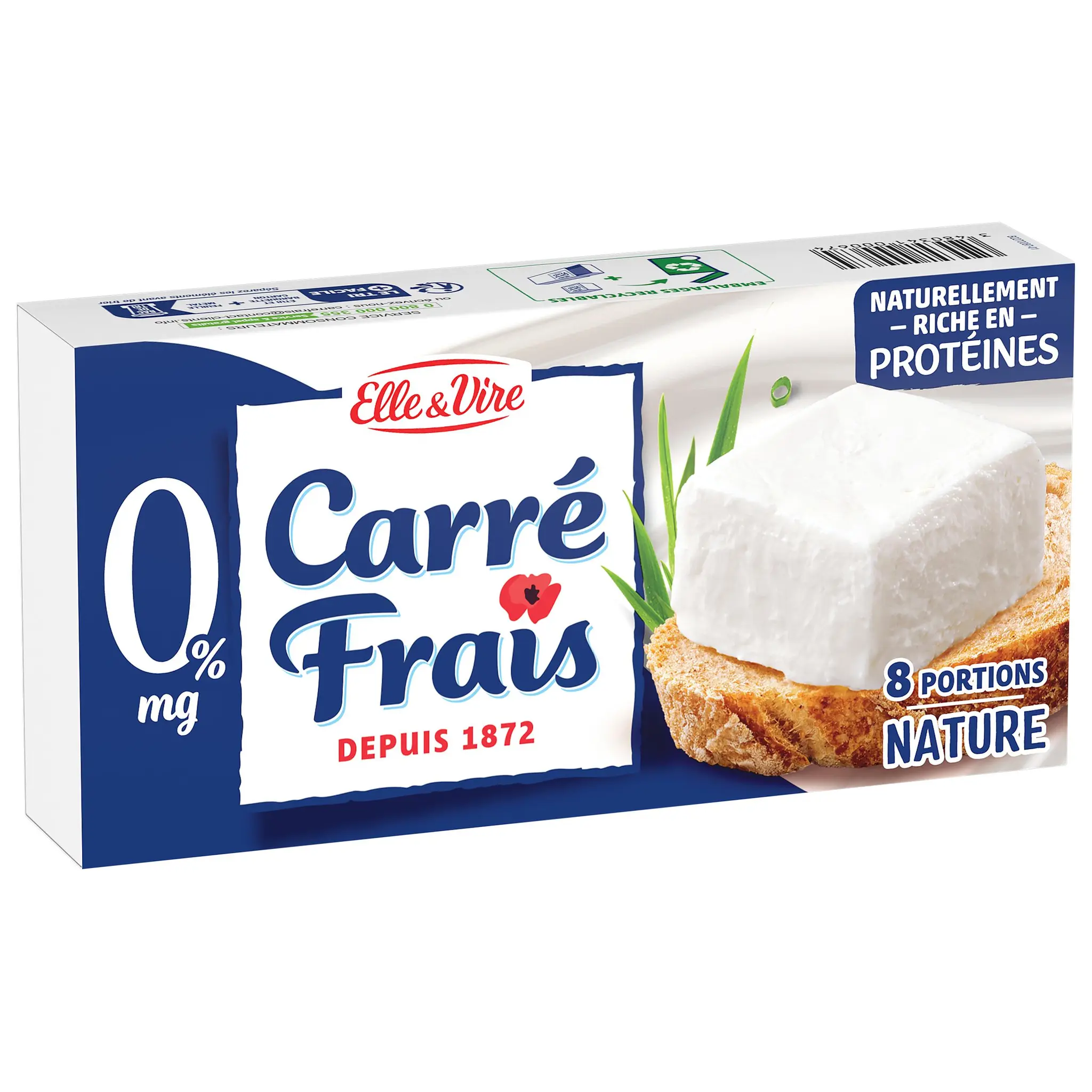 ELLE & VIRE Fromage à tartiner nature 0%