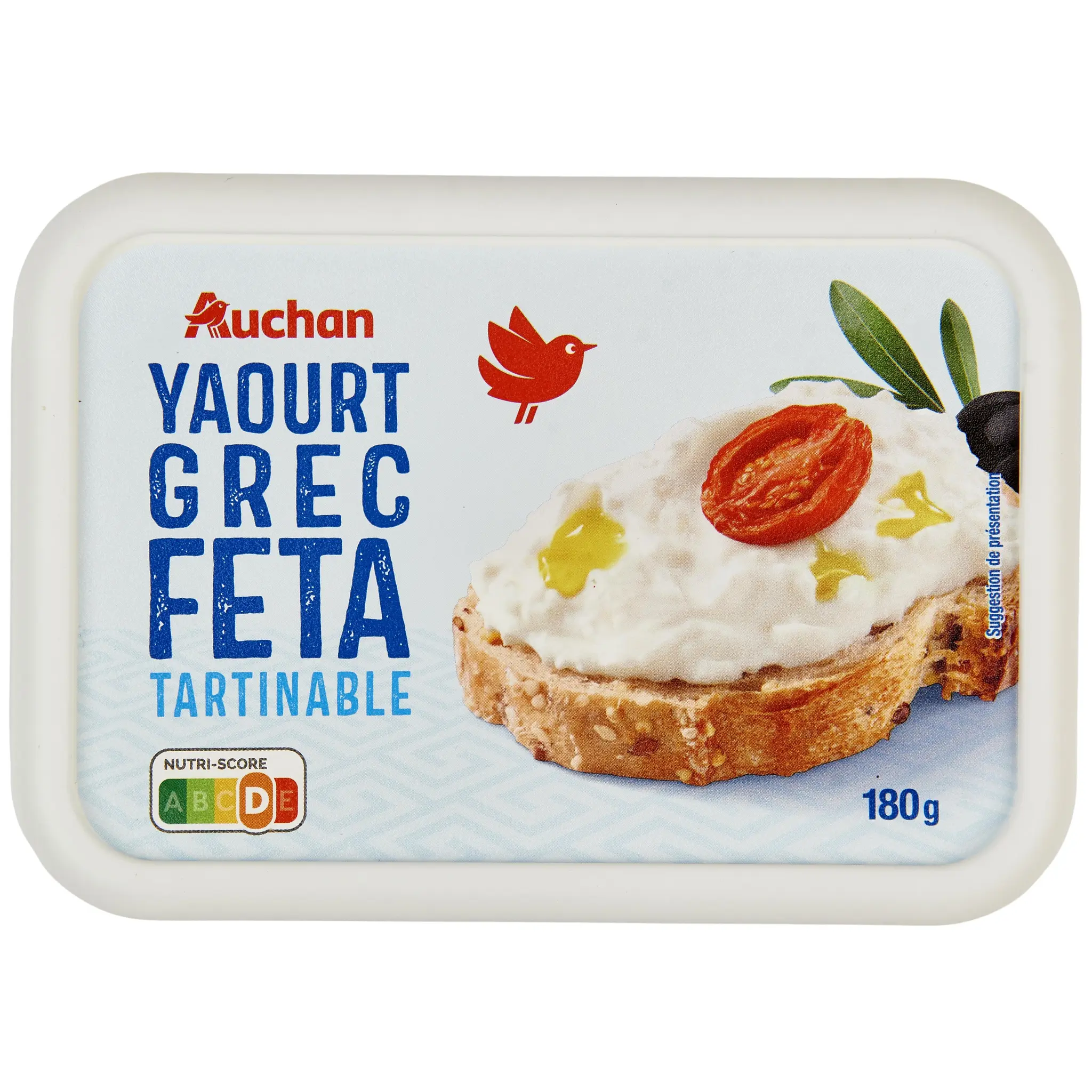 AUCHAN Yaourt grec feta tartinable