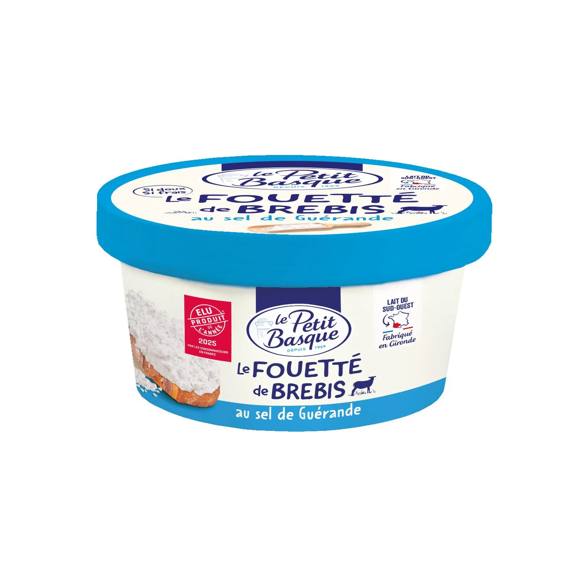LE PETIT BASQUE Fromage fouetté de brebis au sel de Guérande