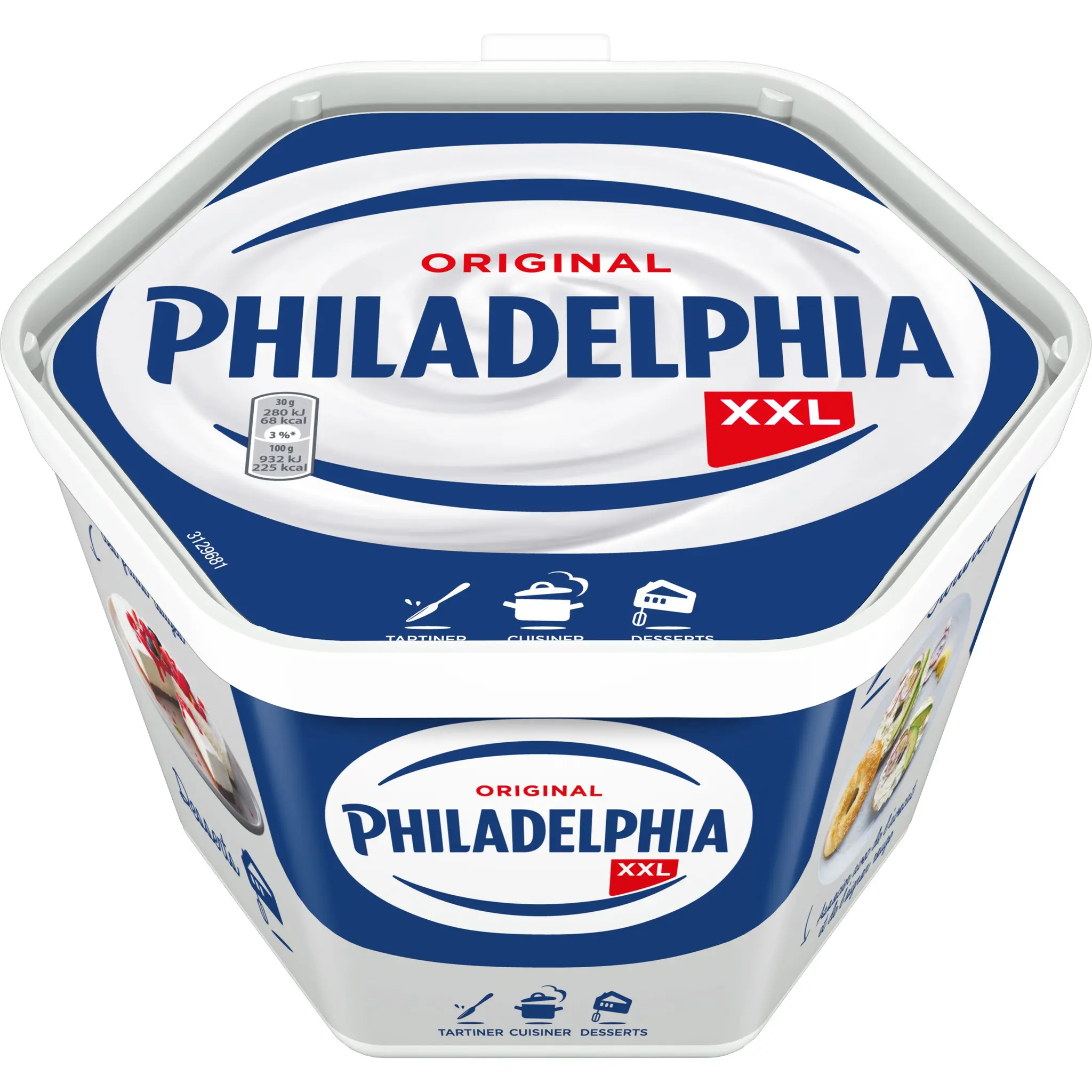 PHILADELPHIA Cream cheese nature à tartiner