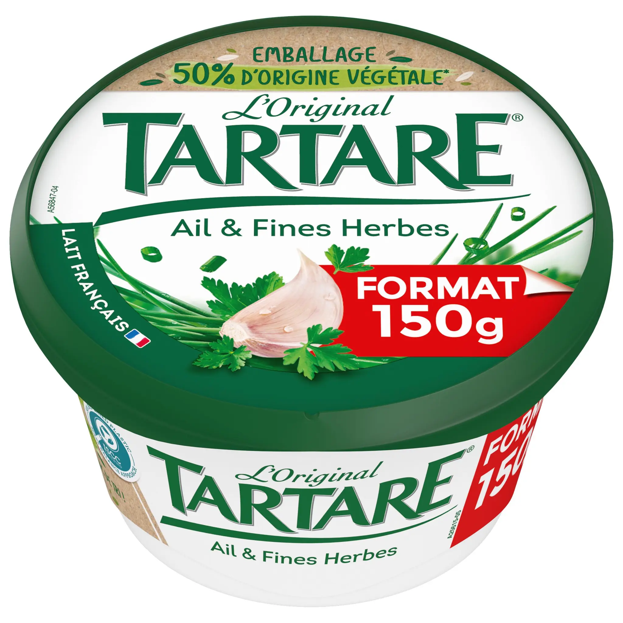 TARTARE Fromage frais à tartiner à l'ail et fines herbes