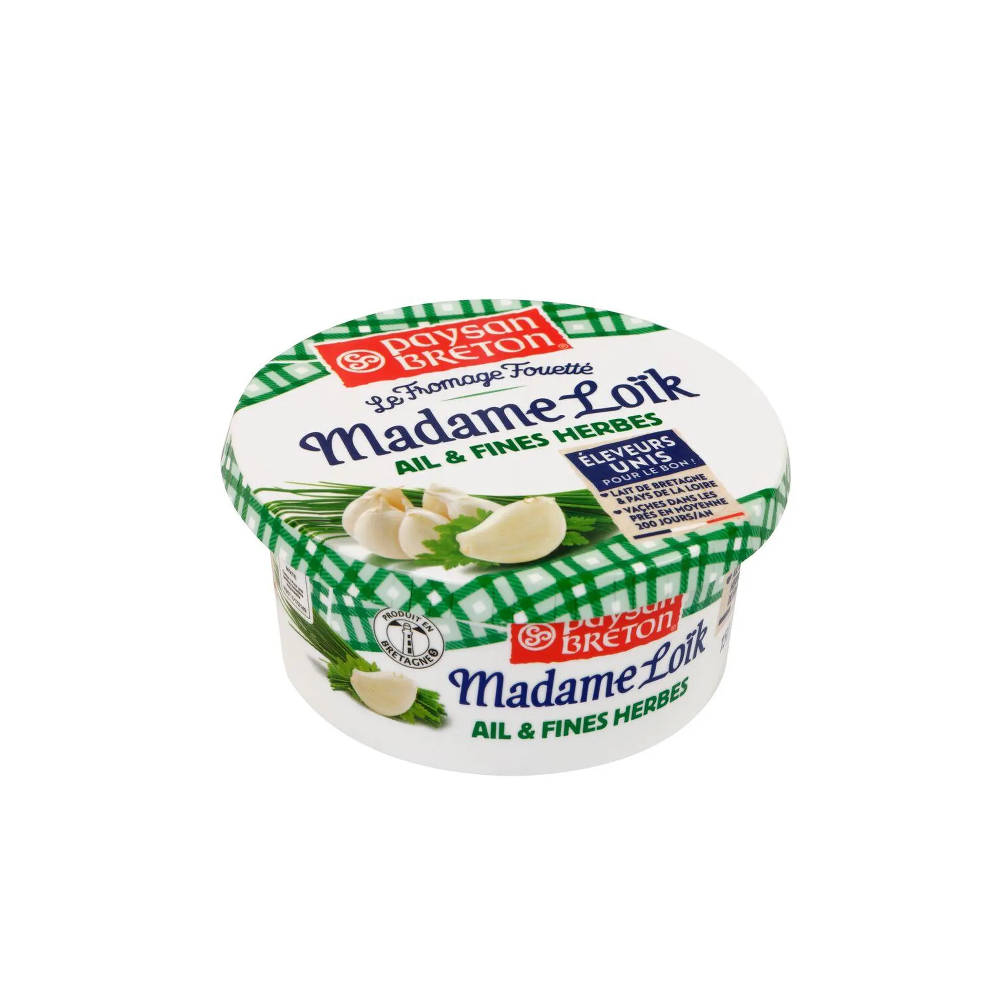 PAYSAN BRETON Mme Loïc fromage fouetté ail et fines herbes à tartiner
