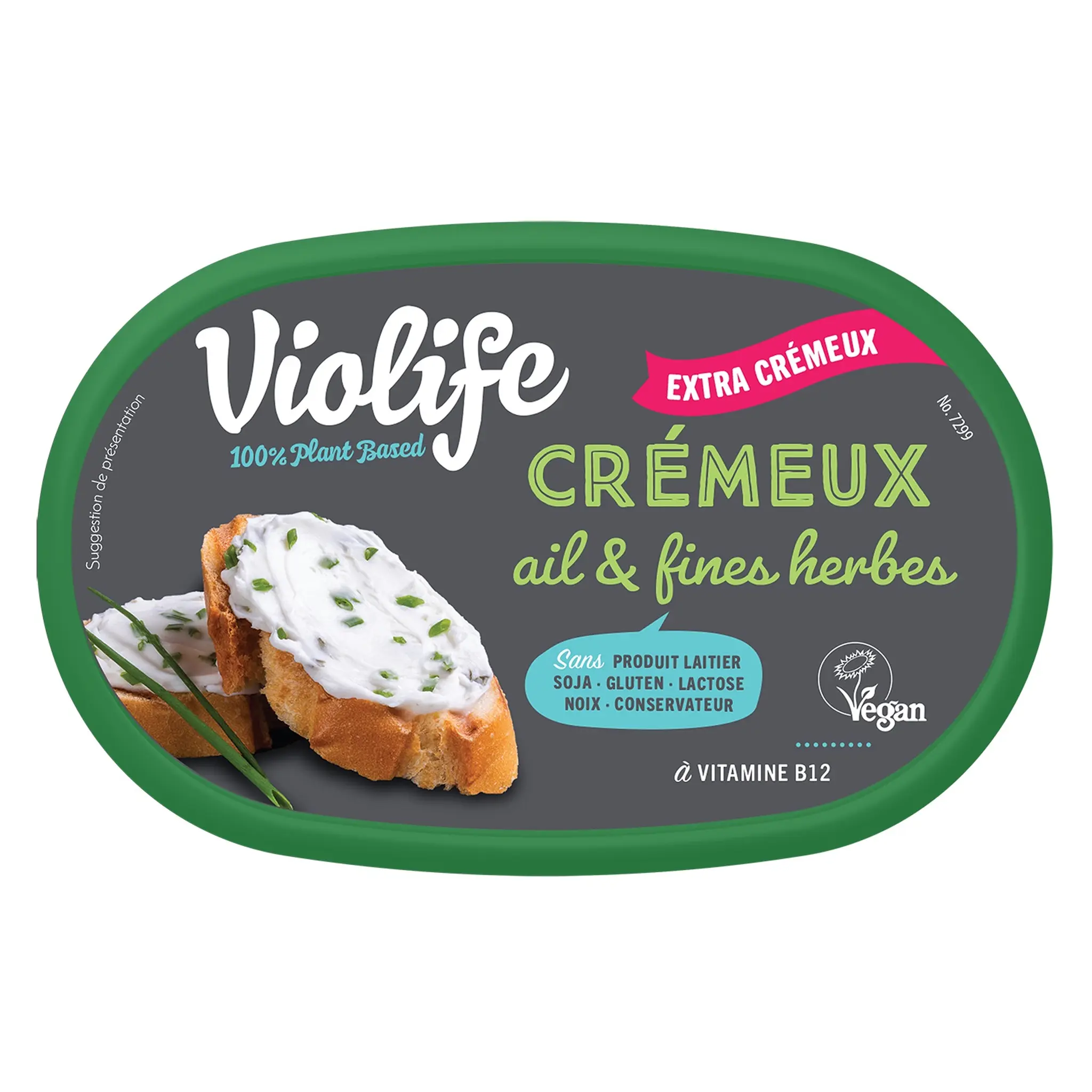 VIOLIFE Crémeux à tartiner ail et fines herbes