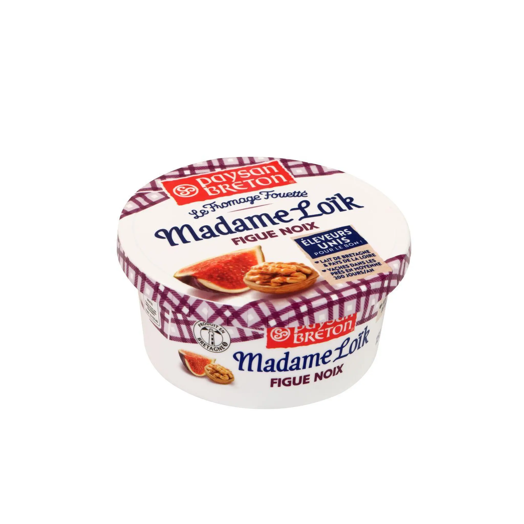 PAYSAN BRETON Madame Loïk Fromage fouetté à tartiner noix et figues