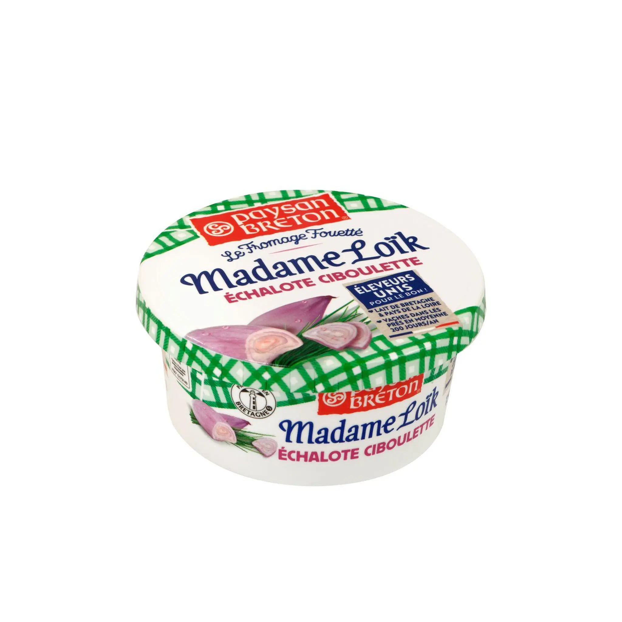 PAYSAN BRETON Fromage fouetté aux échalotes et à la ciboulette