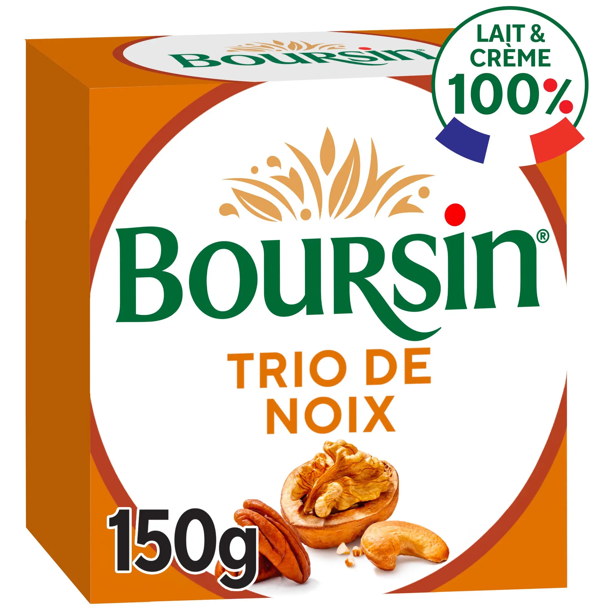 BOURSIN Fromage frais trio de noix