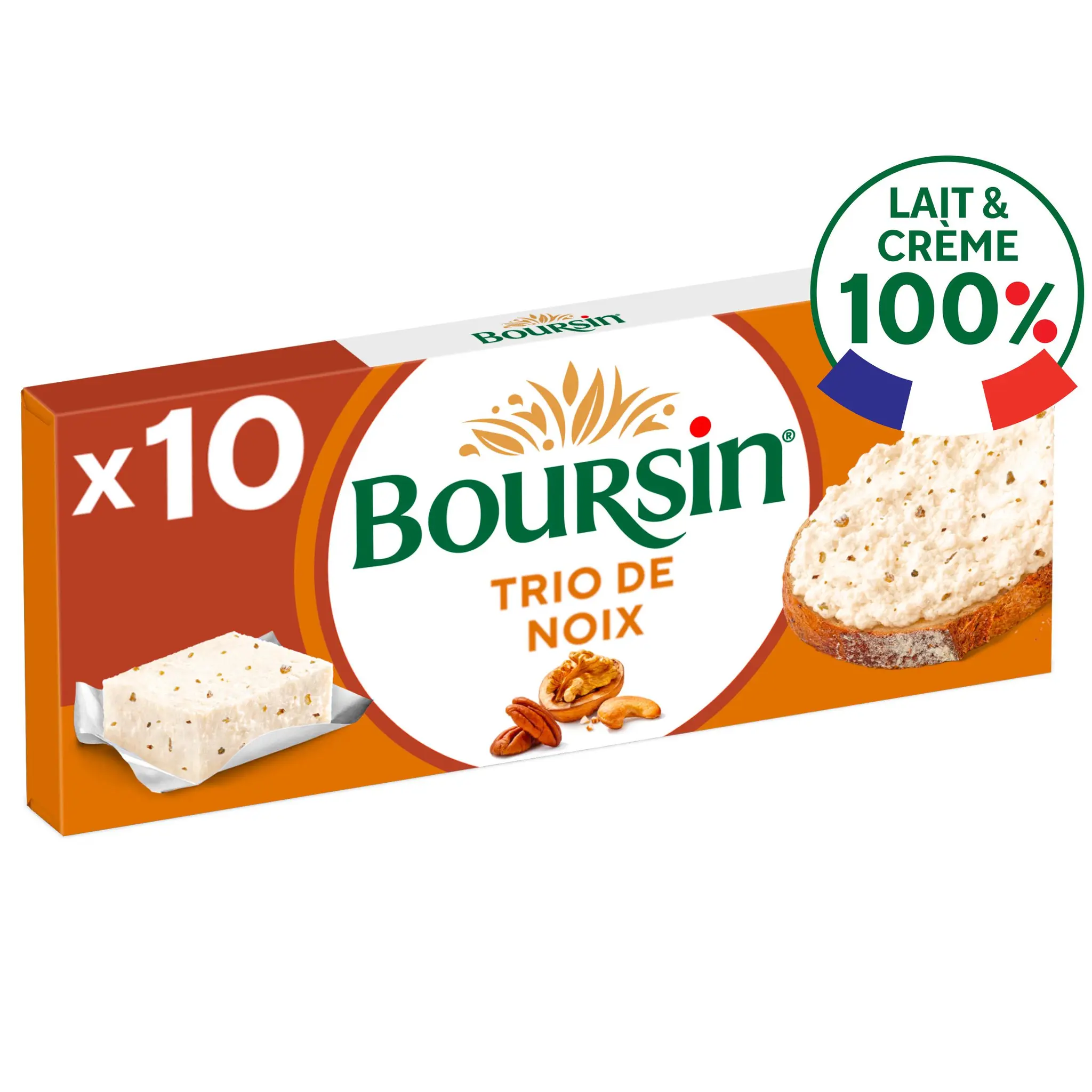 BOURSIN Fromage à tartiner aux 3 noix