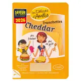 LES DELICES D'AMELIE Tranches de Cheddar avec emballage refermable