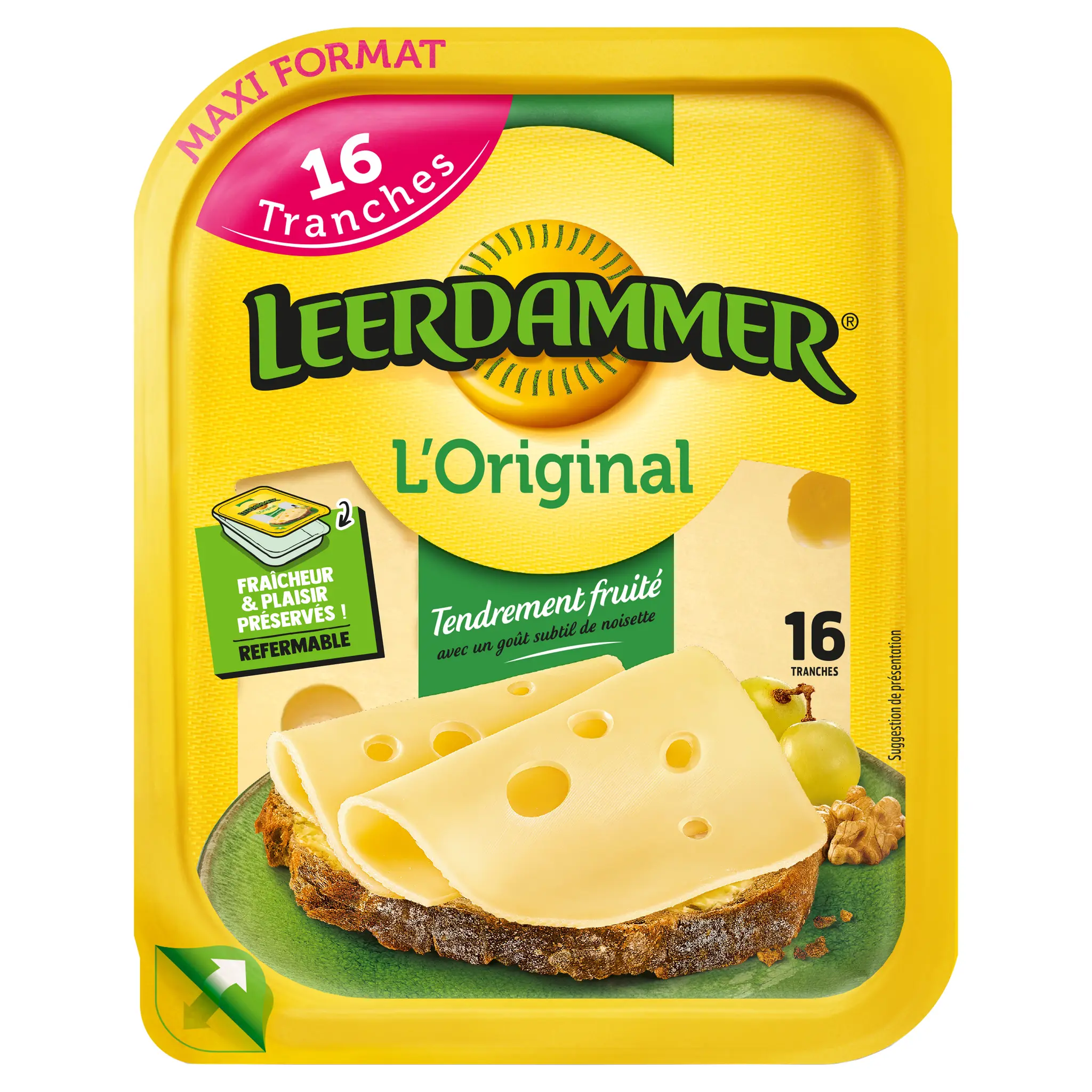 LEERDAMMER L'original fromage nature en tranche