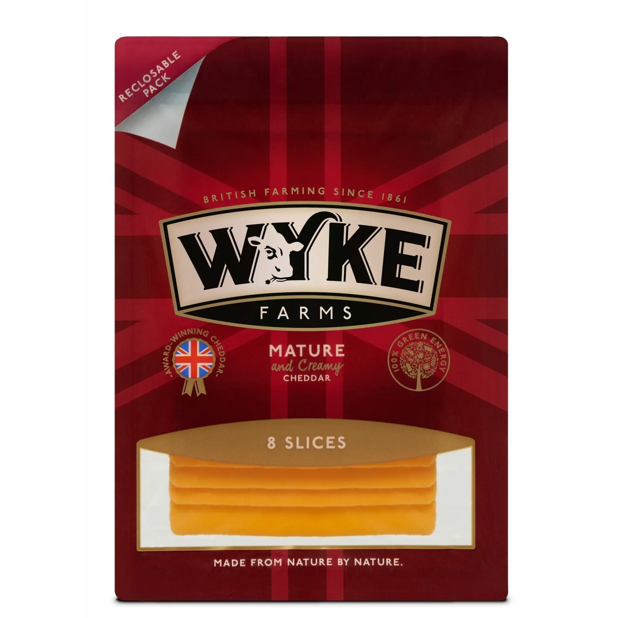 WYKEFARMS Cheddar mature en tranches