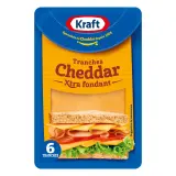 KRAFT Cheddar en tranches au lait pasteurisé