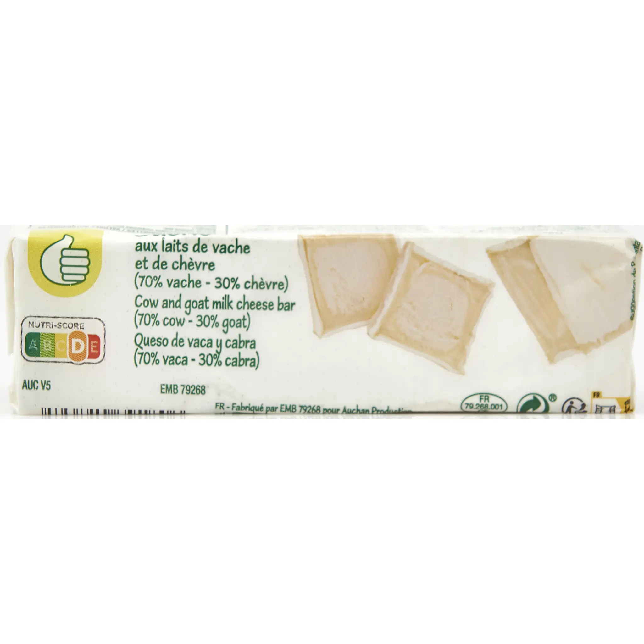POUCE Bûche aux laits de chèvre et de vache