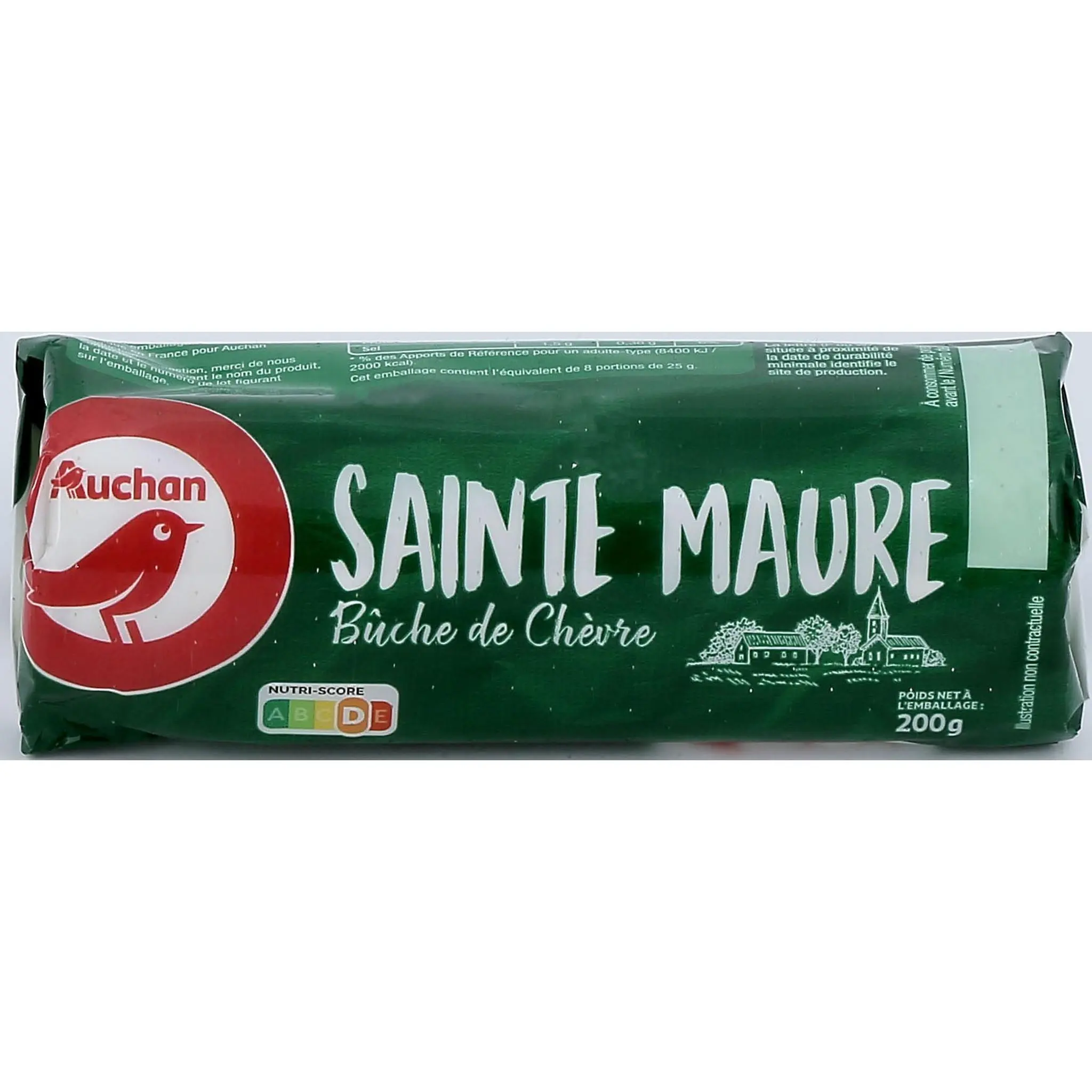 AUCHAN Bûche de chèvre Sainte-Maure