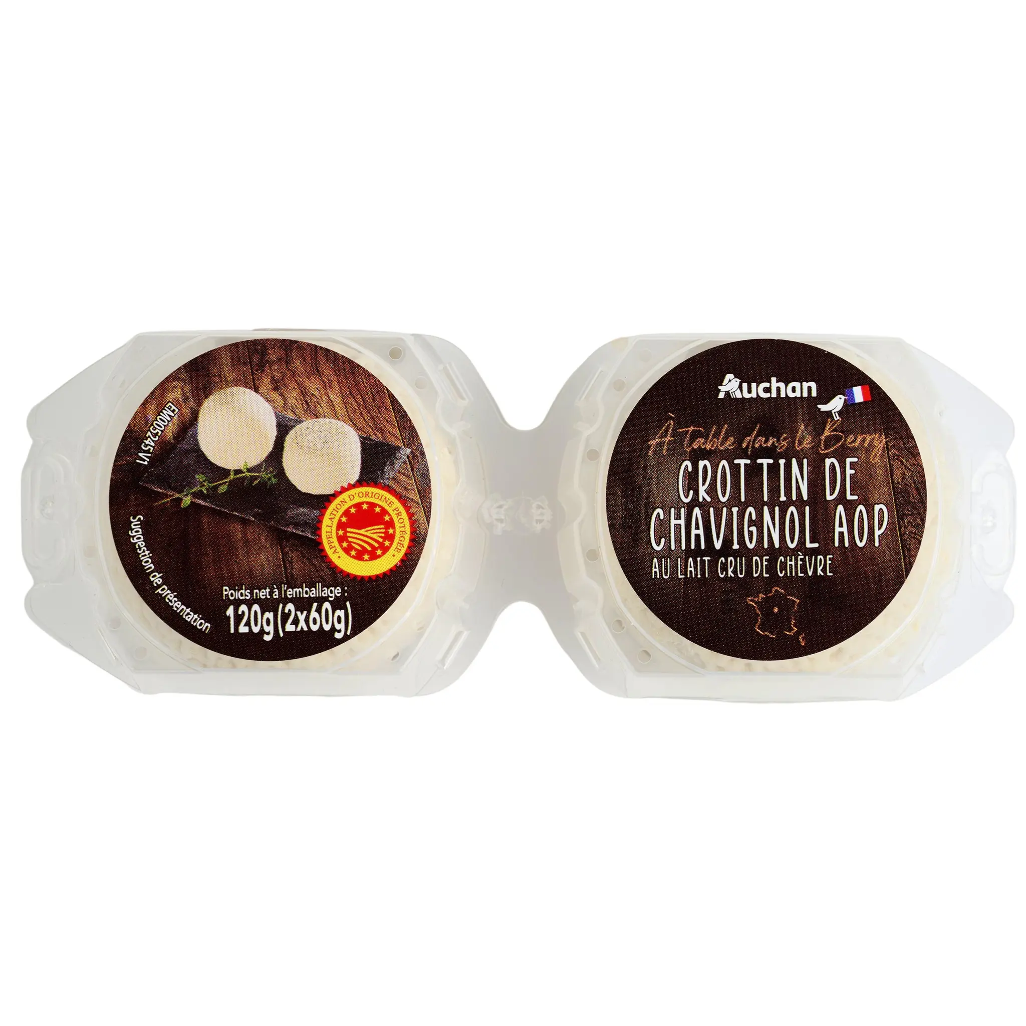 AUCHAN TERROIR Crottin de Chavignol AOP