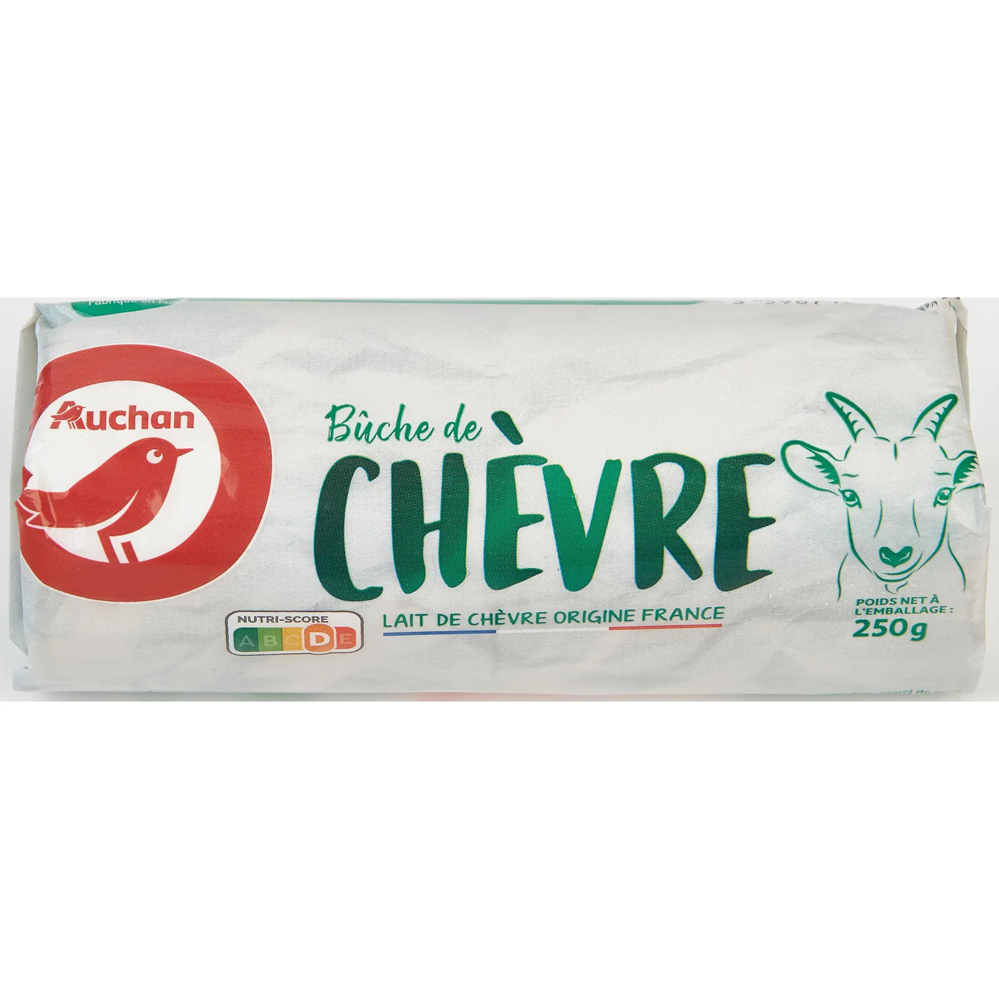 AUCHAN Bûche de chèvre fondante