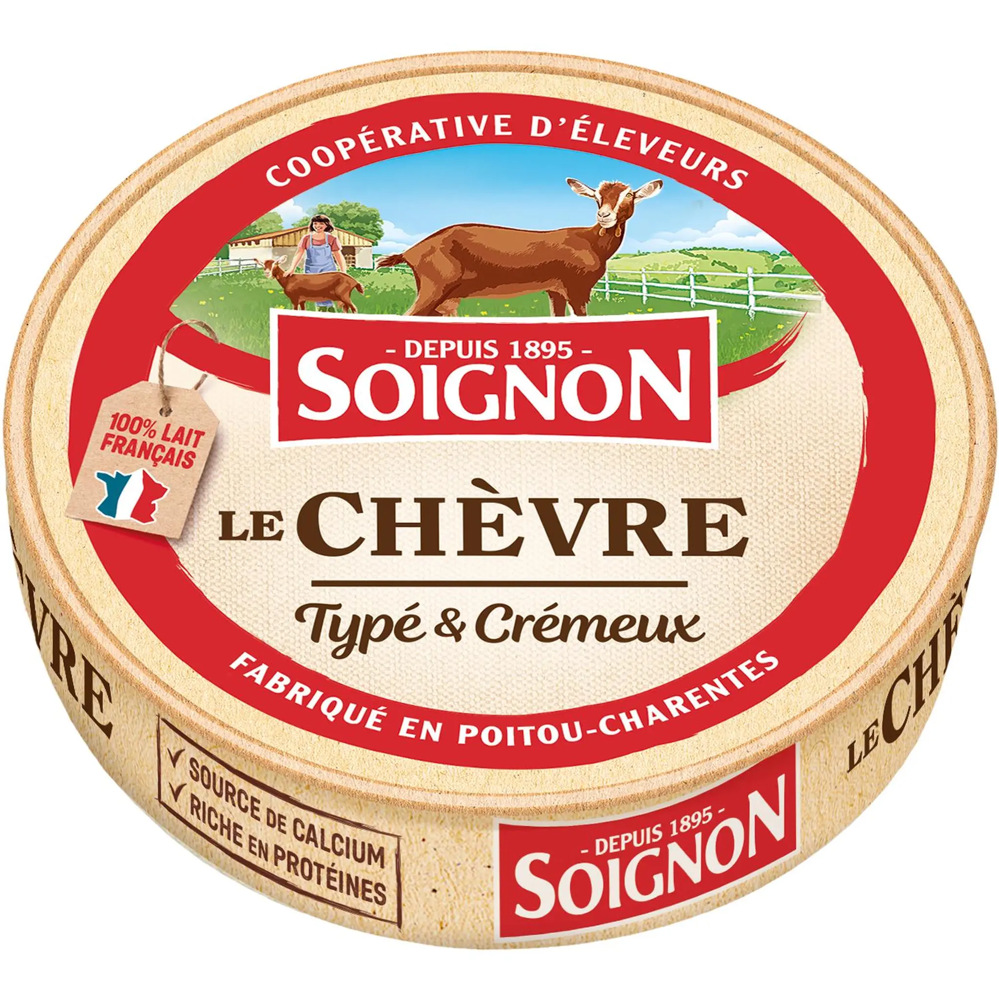 SOIGNON Fromage de chèvre typé et crémeux