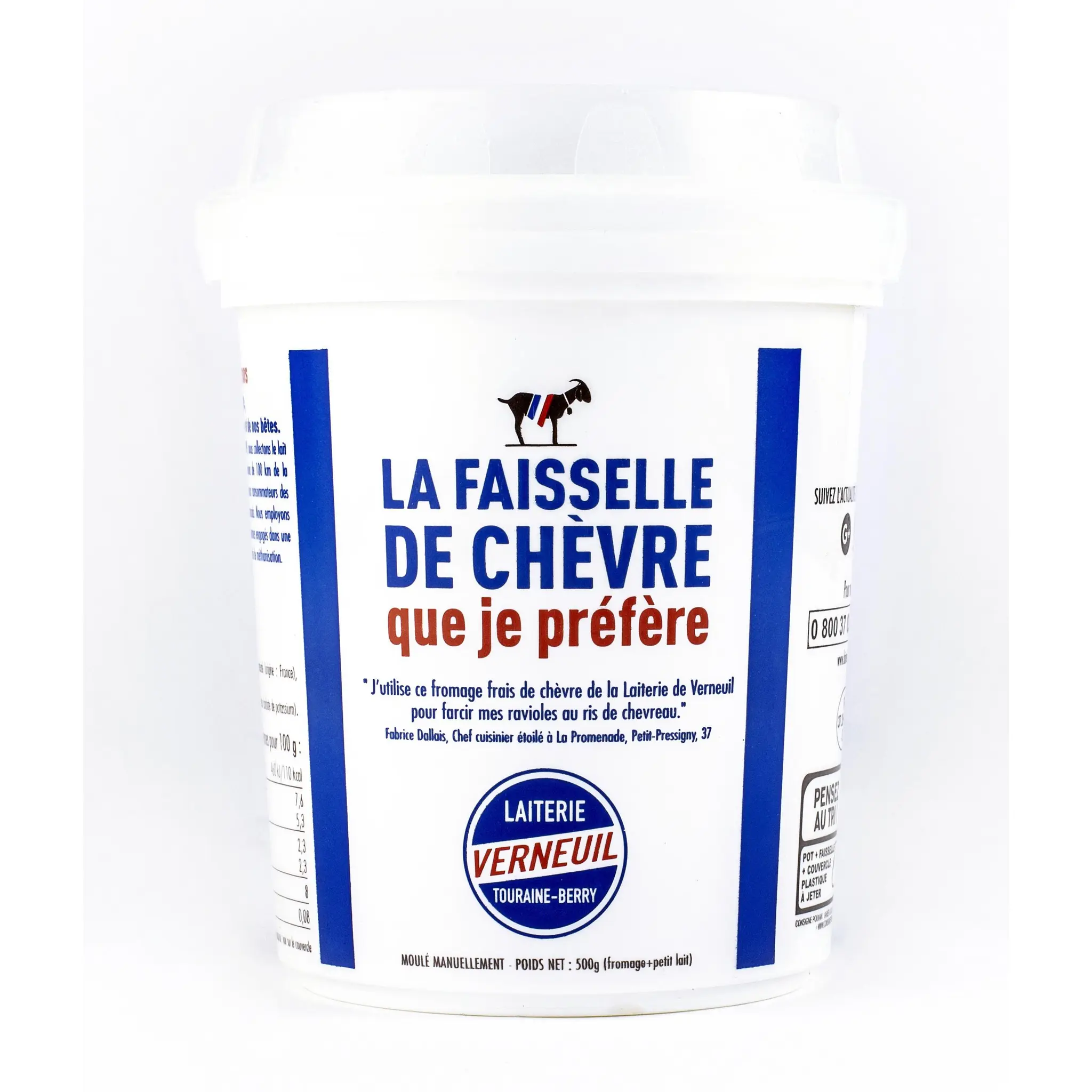 LAITERIE VERNEUIL Faisselle de chèvre