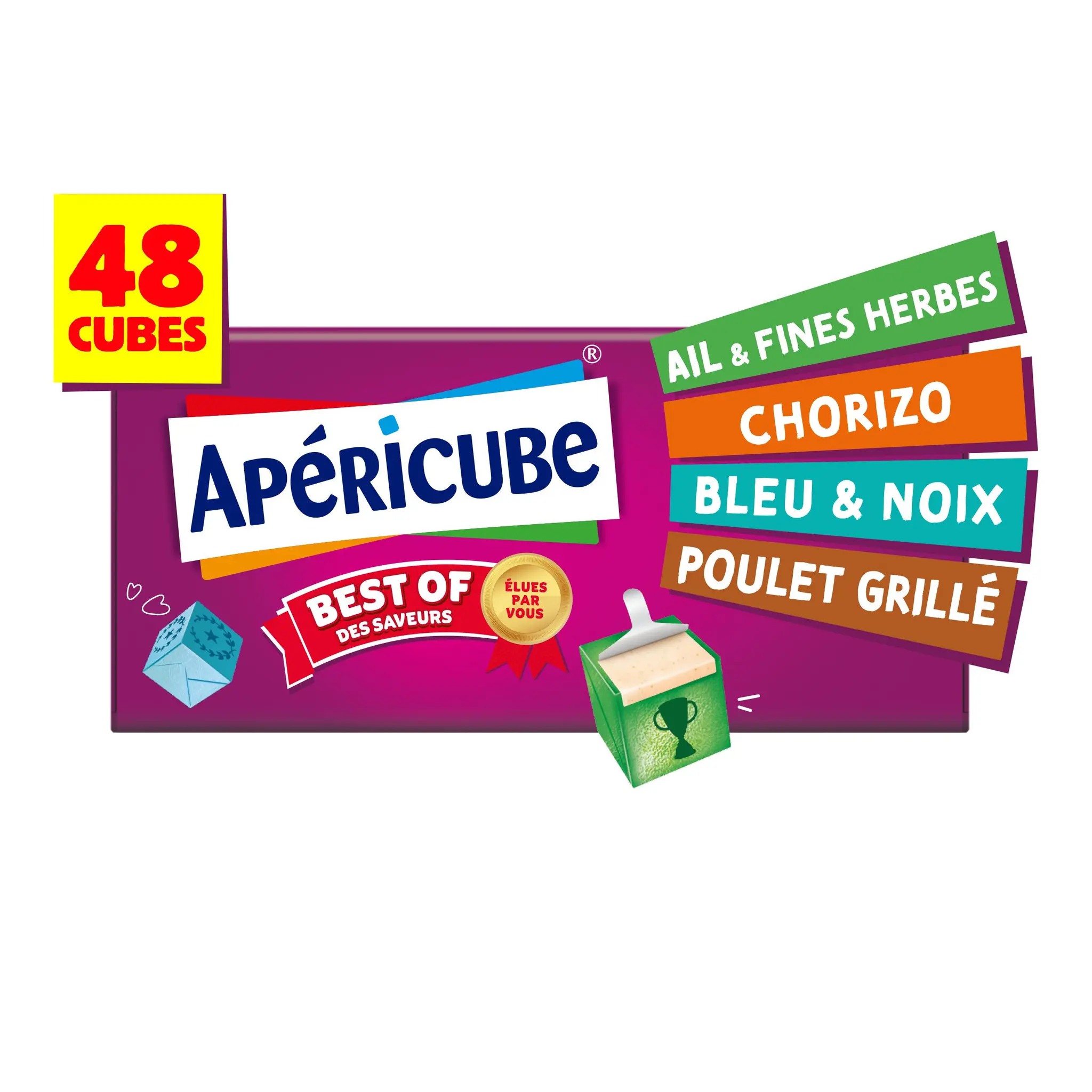 APERICUBE Cubes de fromage apéritif Best Of des Saveurs