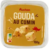 AUCHAN Dès de gouda au cumin