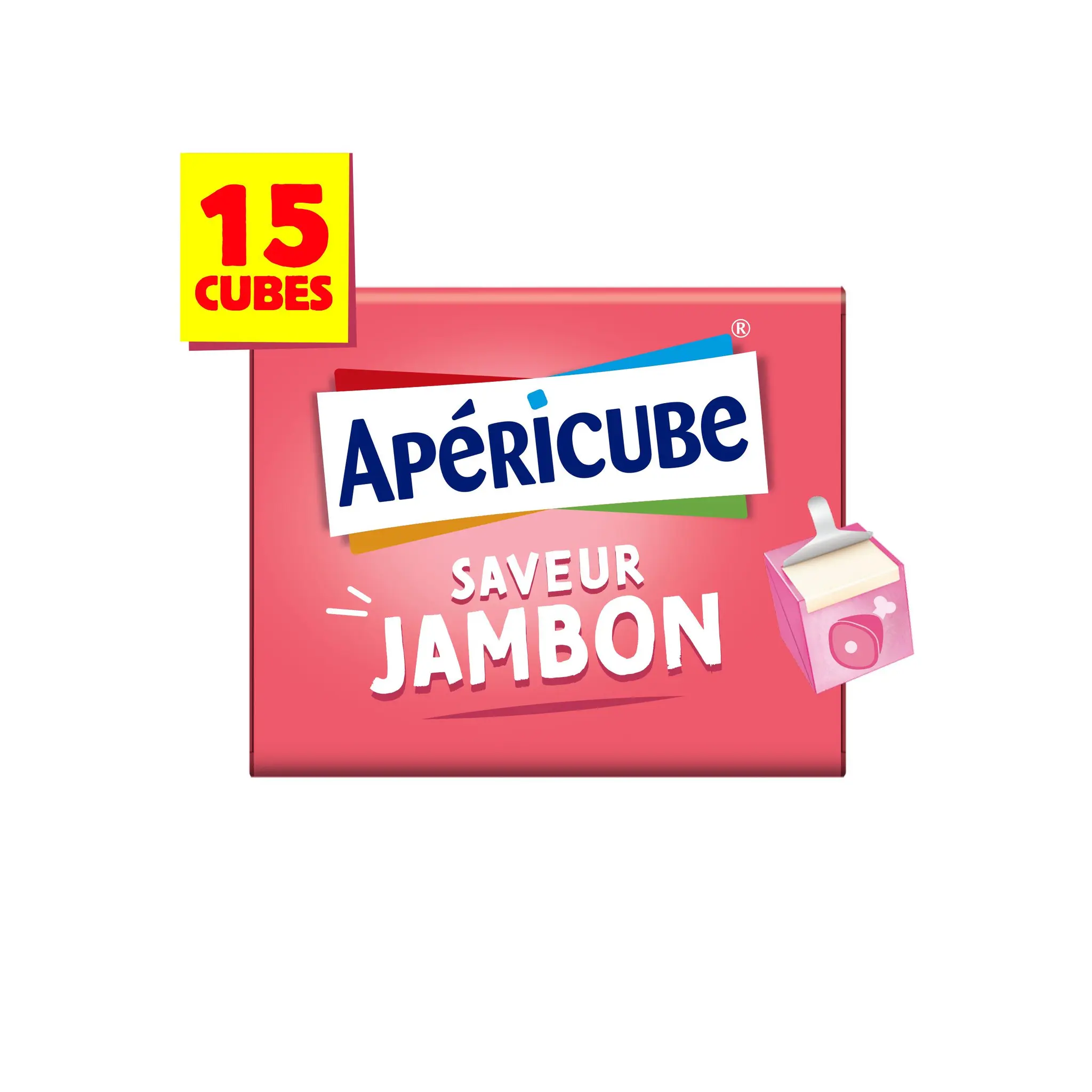 APERICUBE Cubes de fromage apéritif Jambon