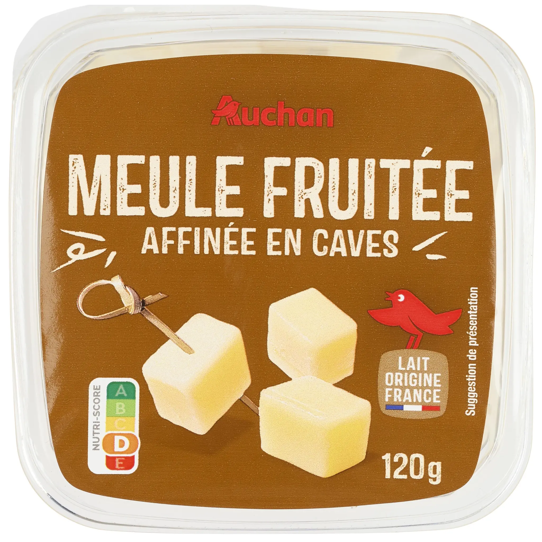 AUCHAN Dès de meule fruitée