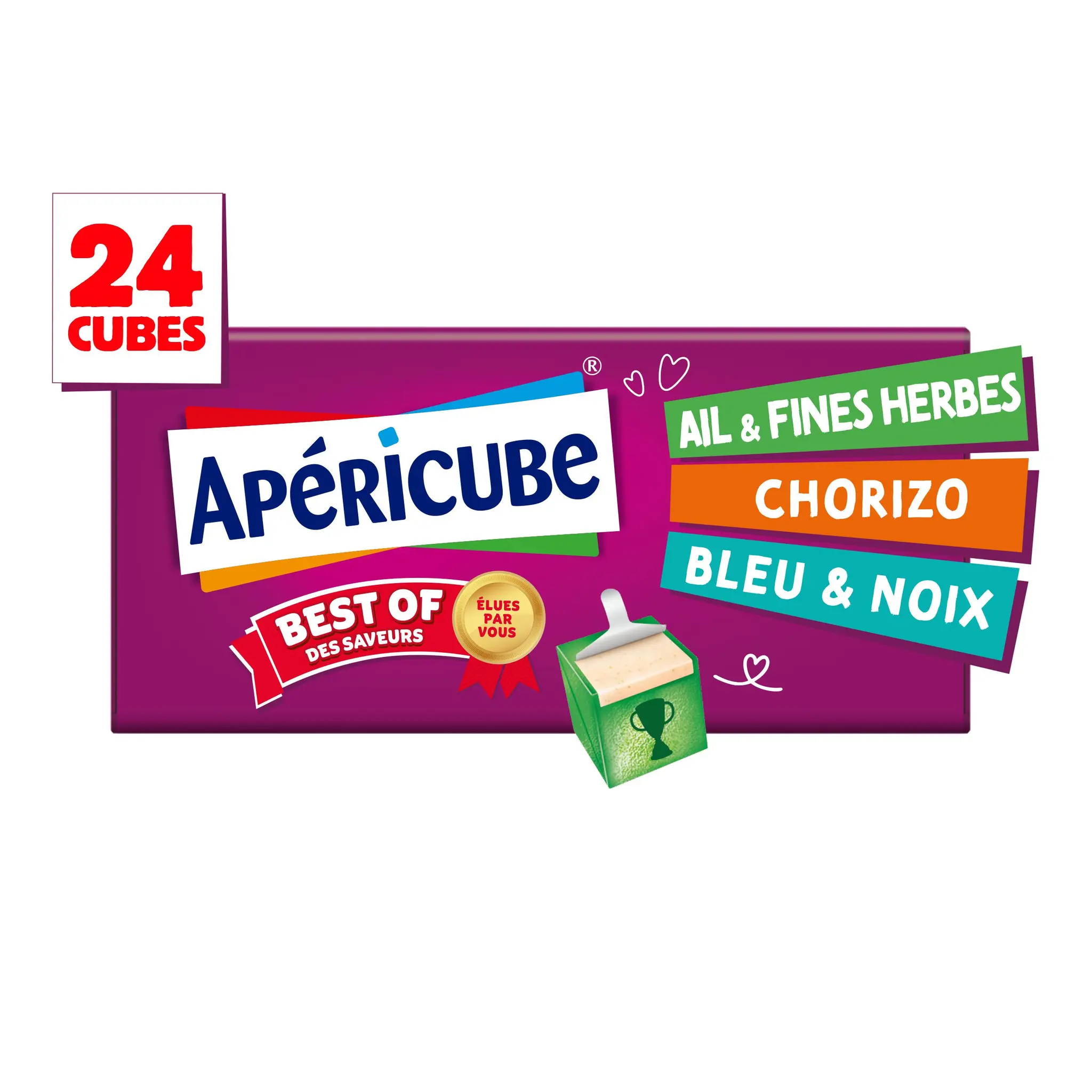APERICUBE Cubes de fromage apéritif best of des saveurs