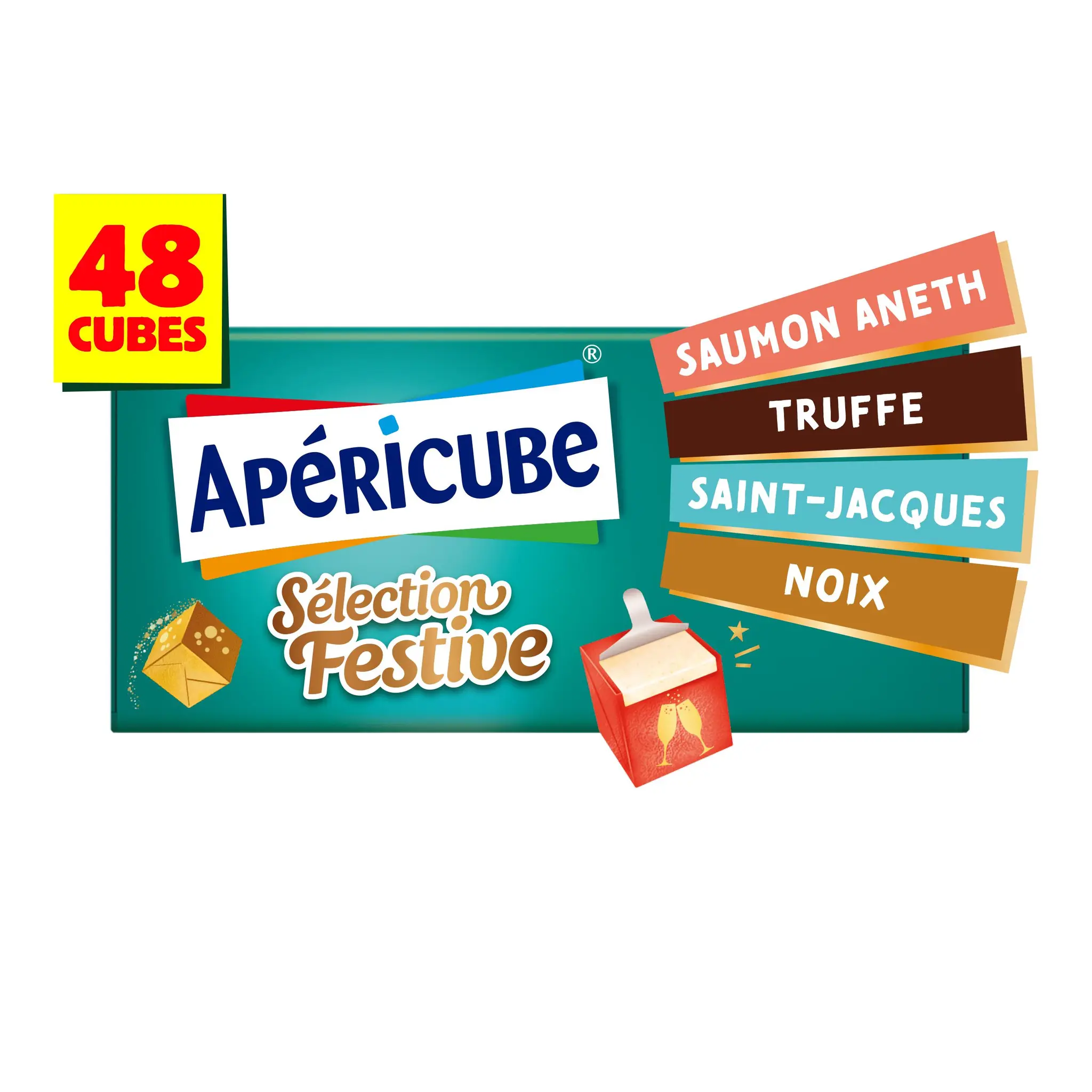 APERICUBE Cubes de fromage apéritif 4 saveurs édition limitée