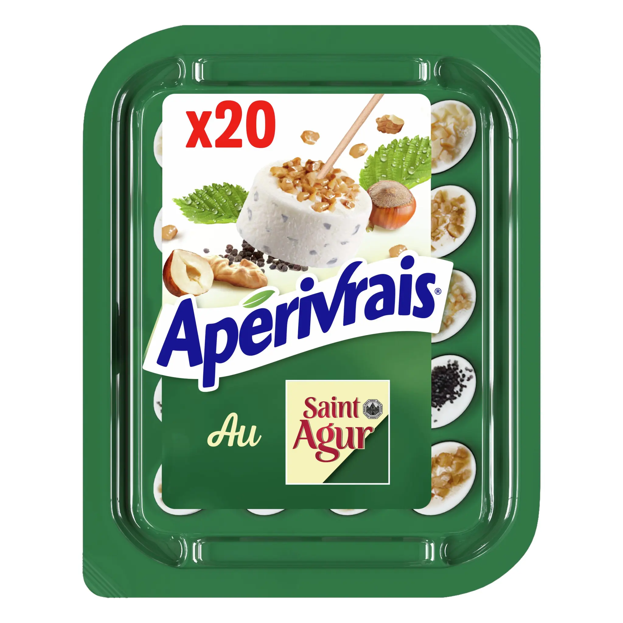 APERIVRAIS Saint Agur Bouchées de fromage au noisettes caramélisées