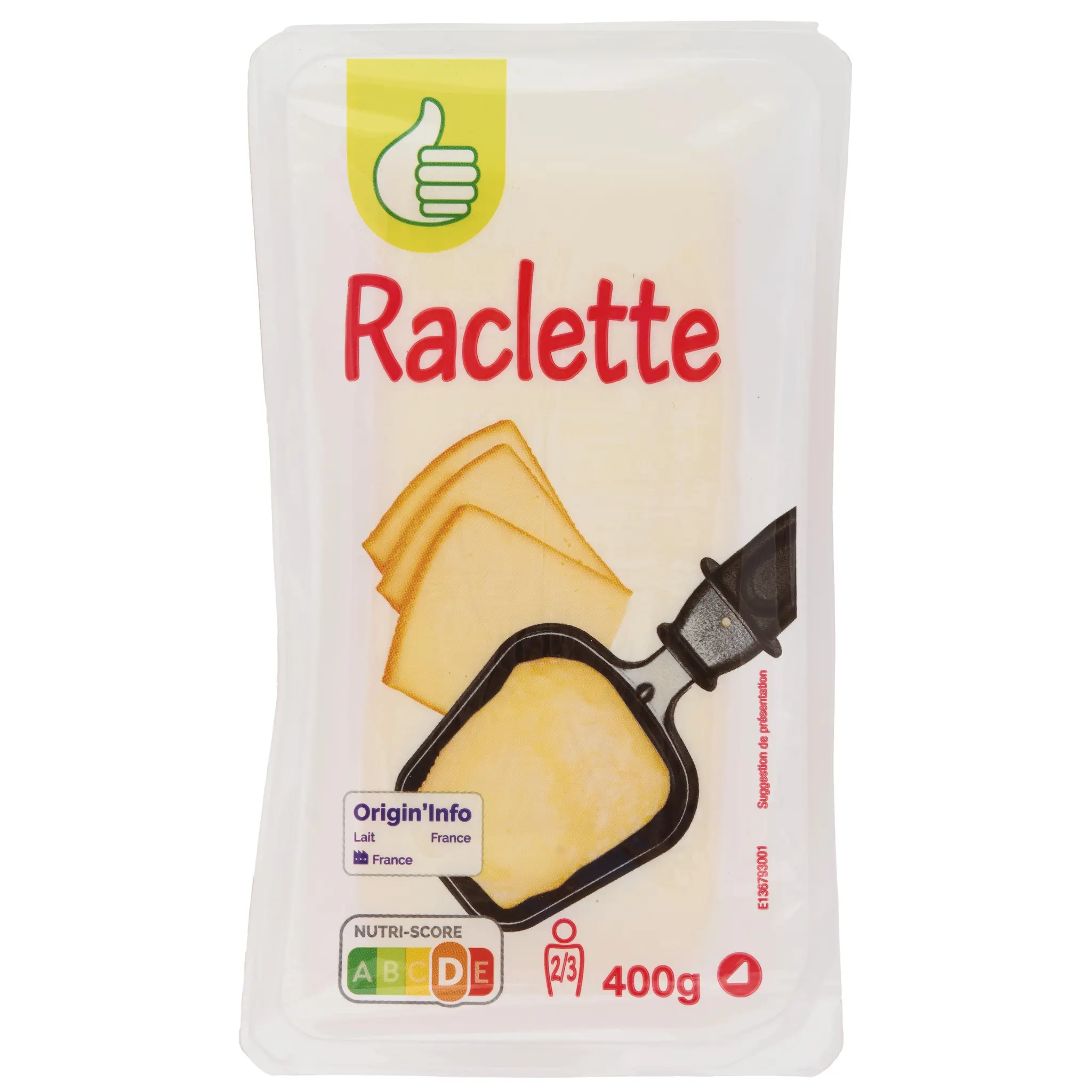 POUCE Fromage à raclette nature