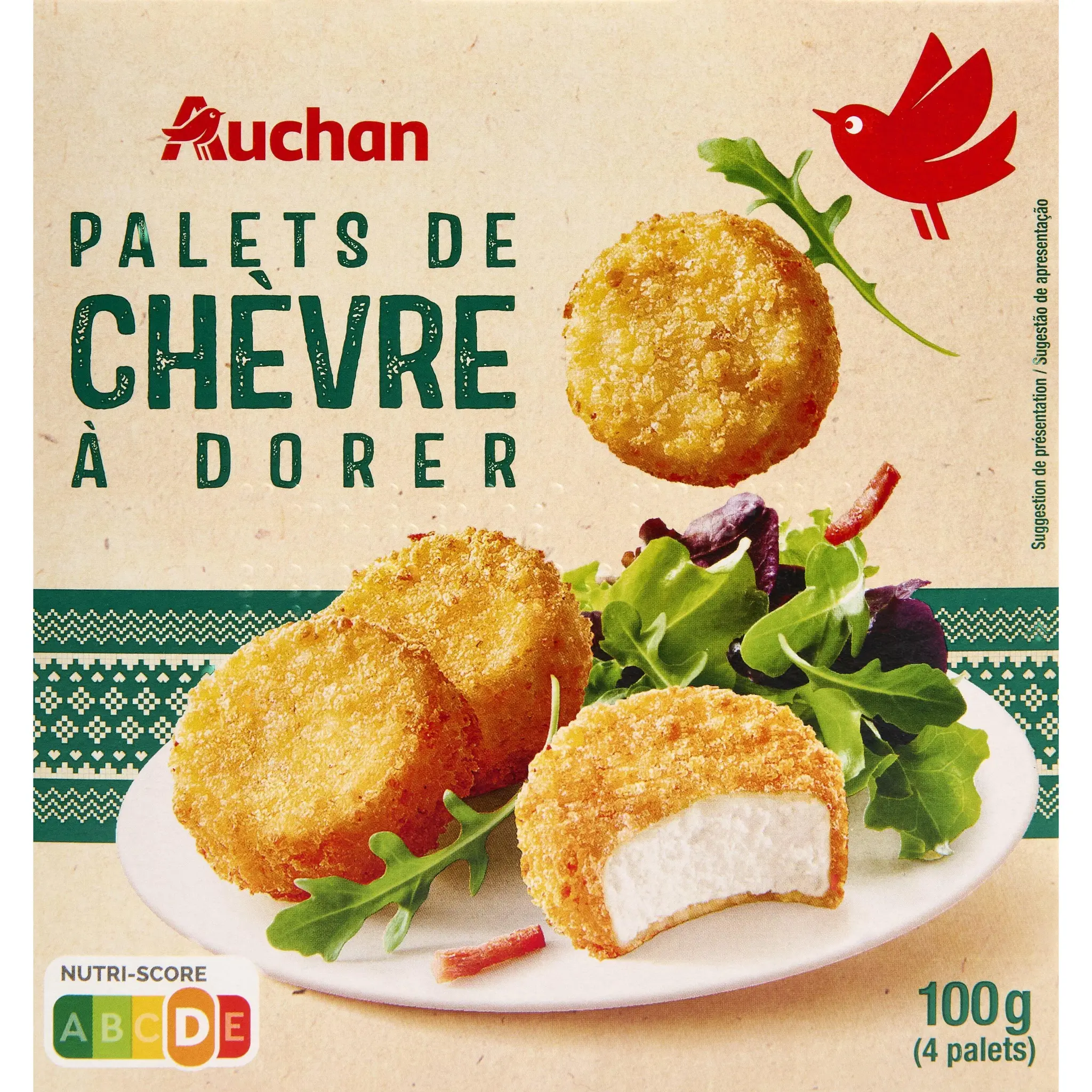 AUCHAN Palets de chèvre à dorer