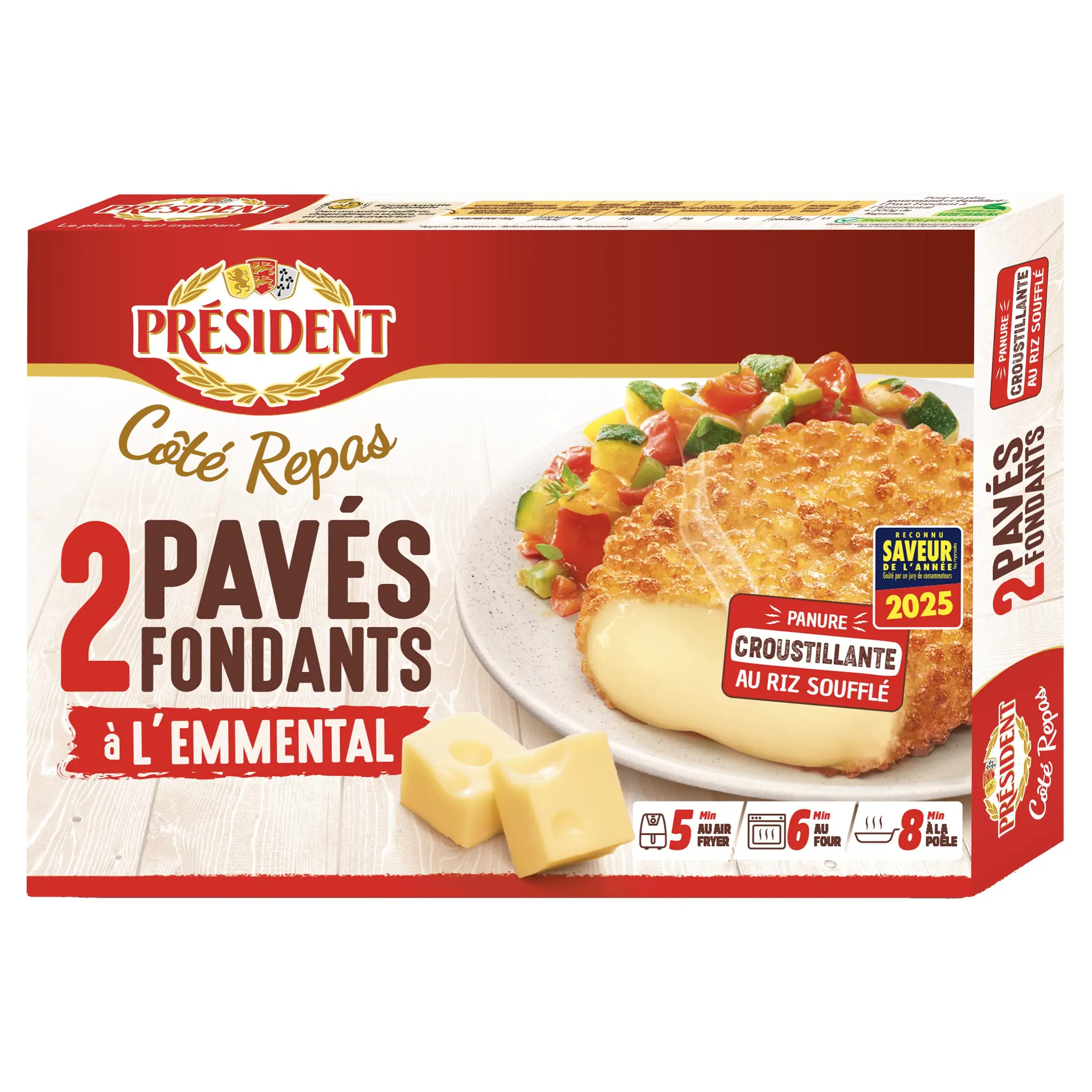 PRESIDENT Pavés fondants à l'emmental