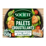 SOCIETE Palets croustillants au fromage de brebis et au roquefort
