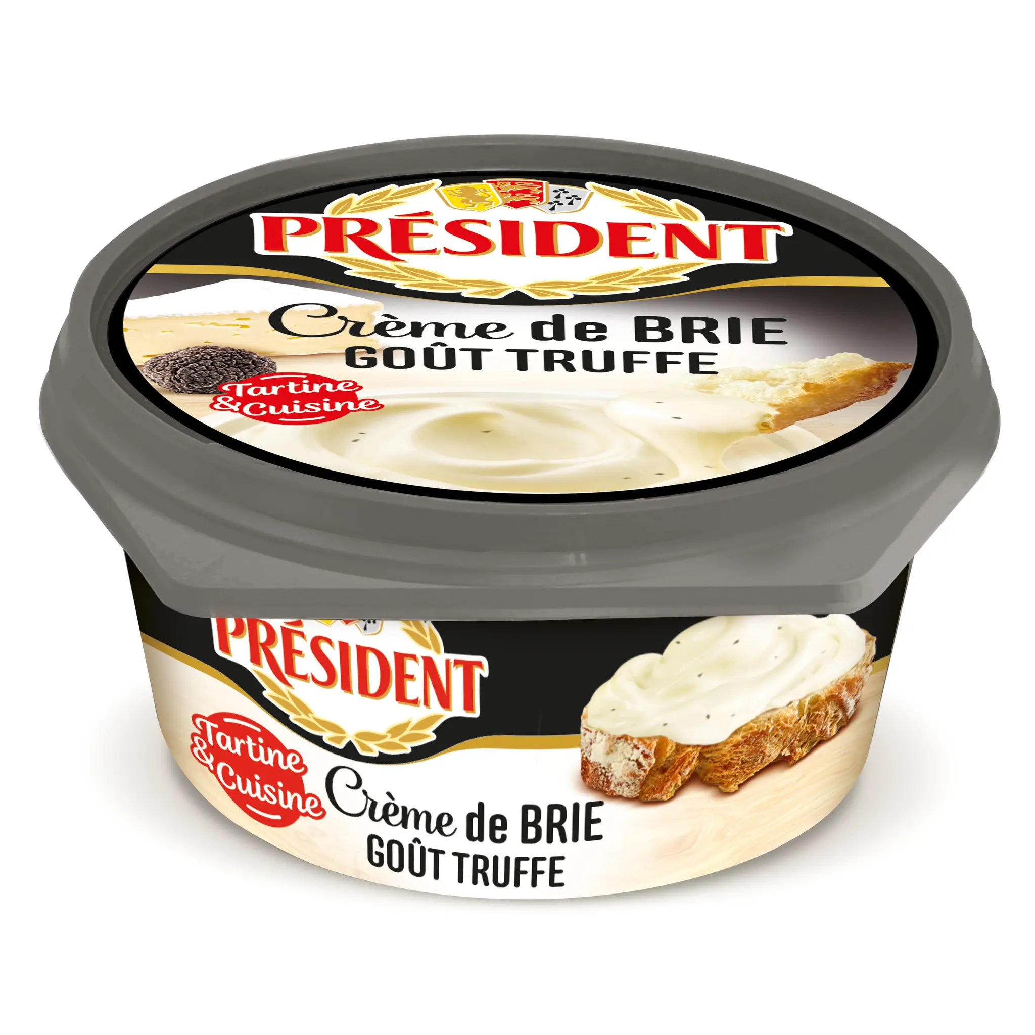 PRESIDENT Crème de brie fondu goût truffe