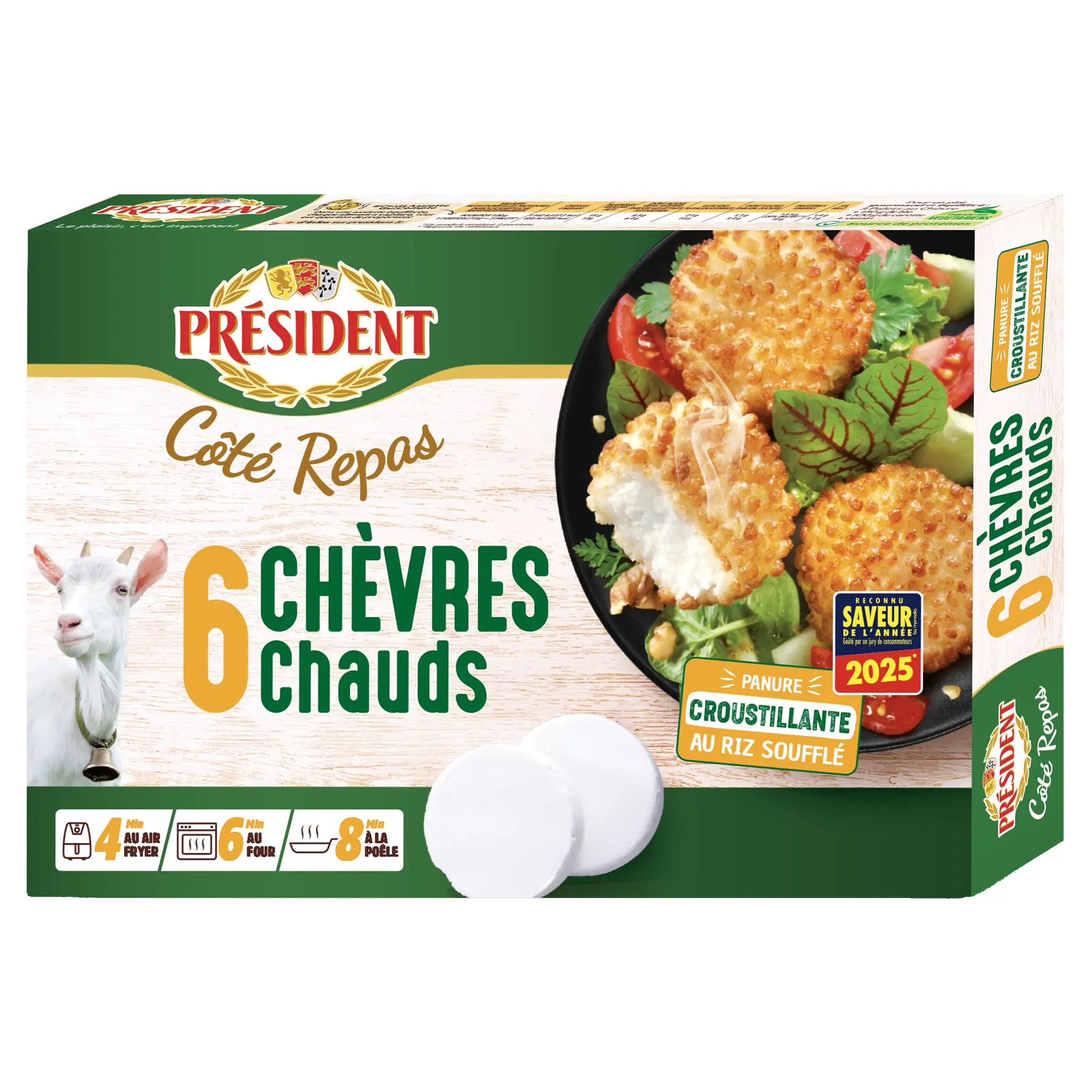 PRESIDENT Palets croustillants au chèvre