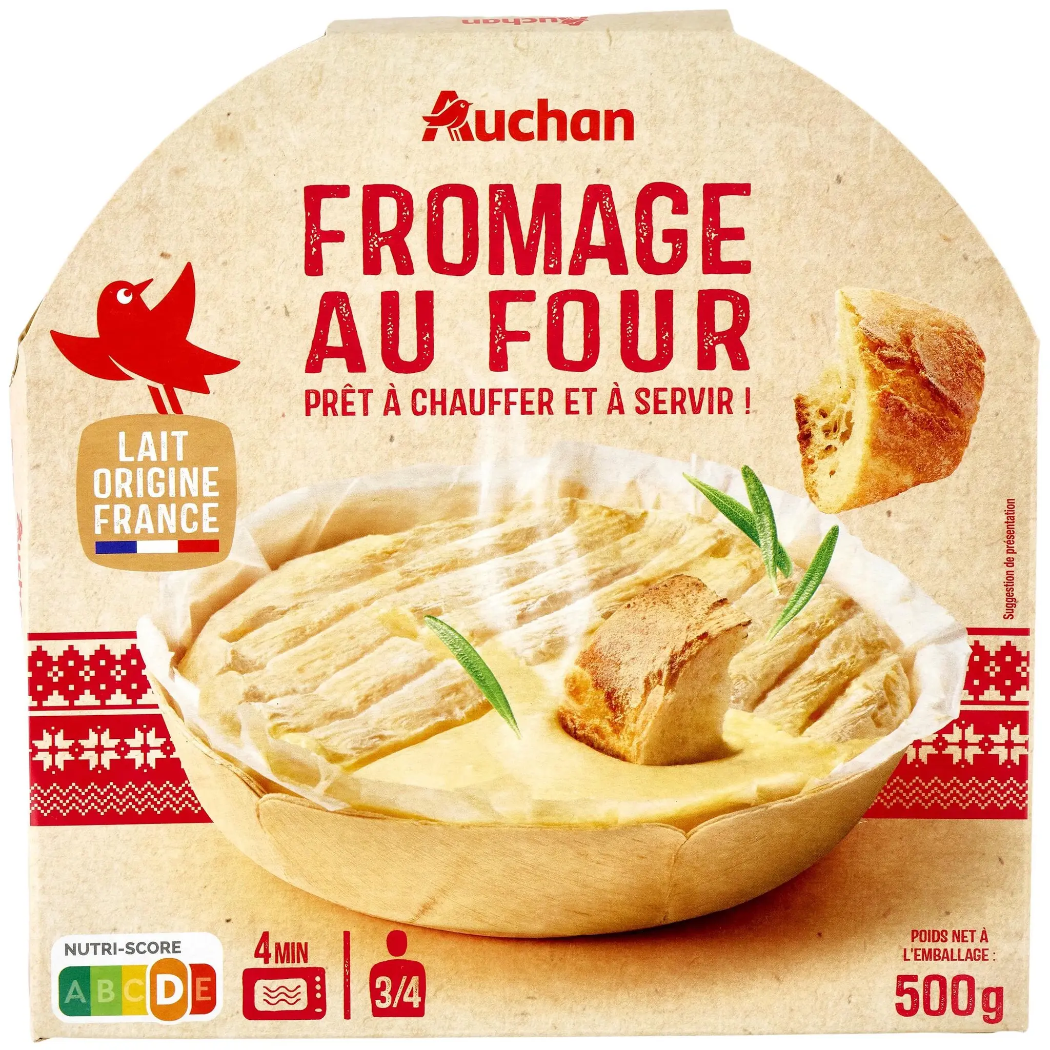 AUCHAN Fromage au four