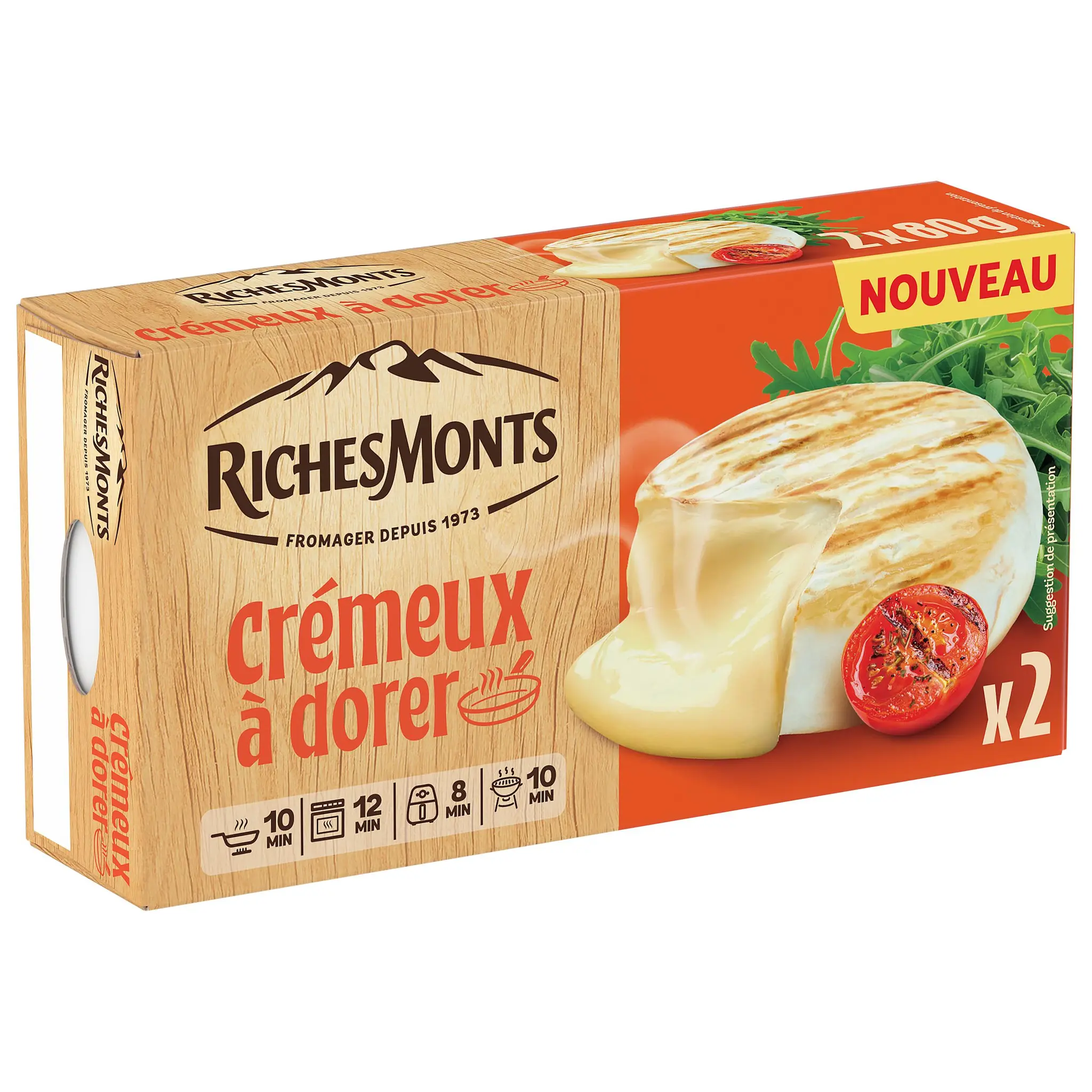 RICHESMONTS Fromage à pâte molle au lait pasteurisé à dorer