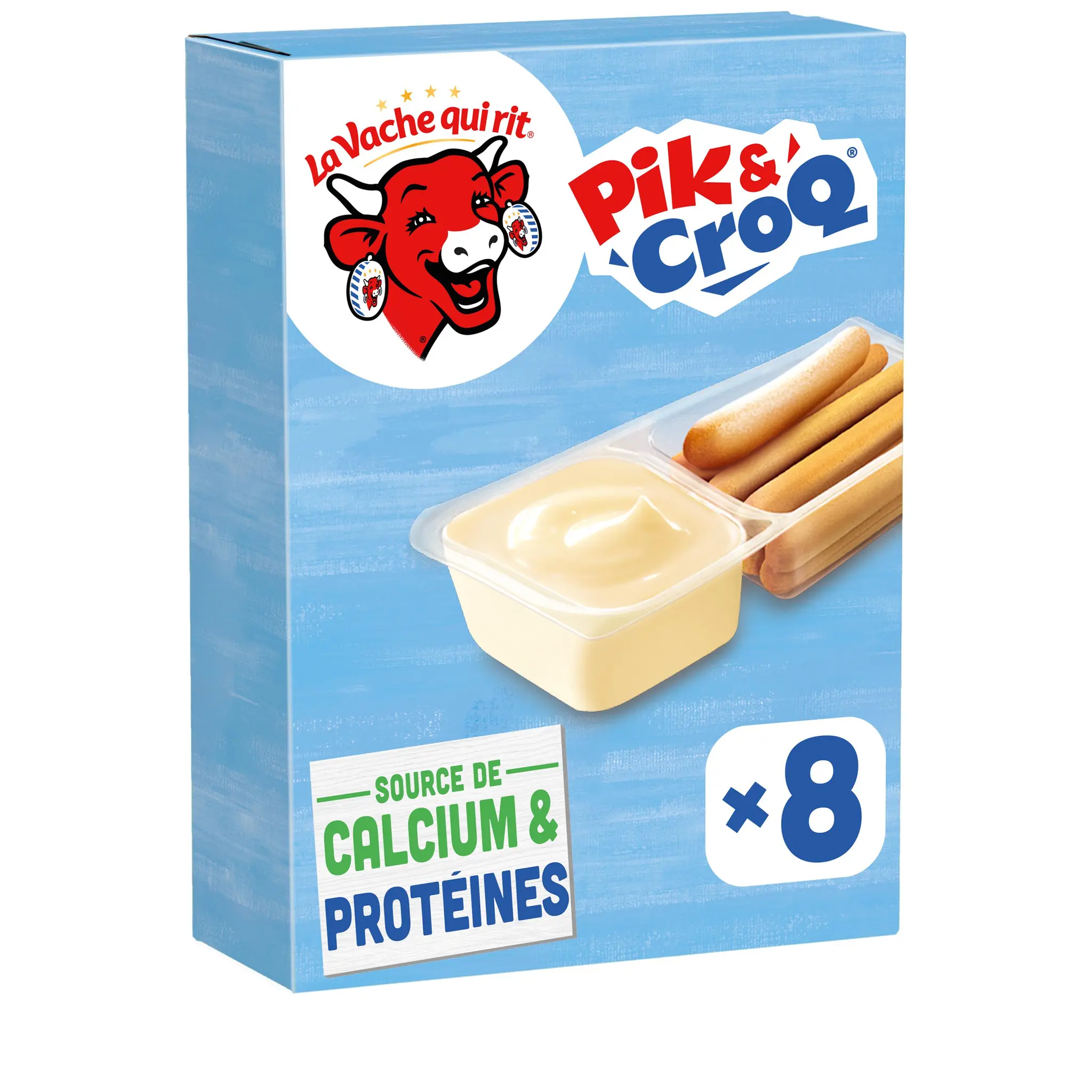 LA VACHE QUI RIT Pik & Croq fromage fondu et gressins