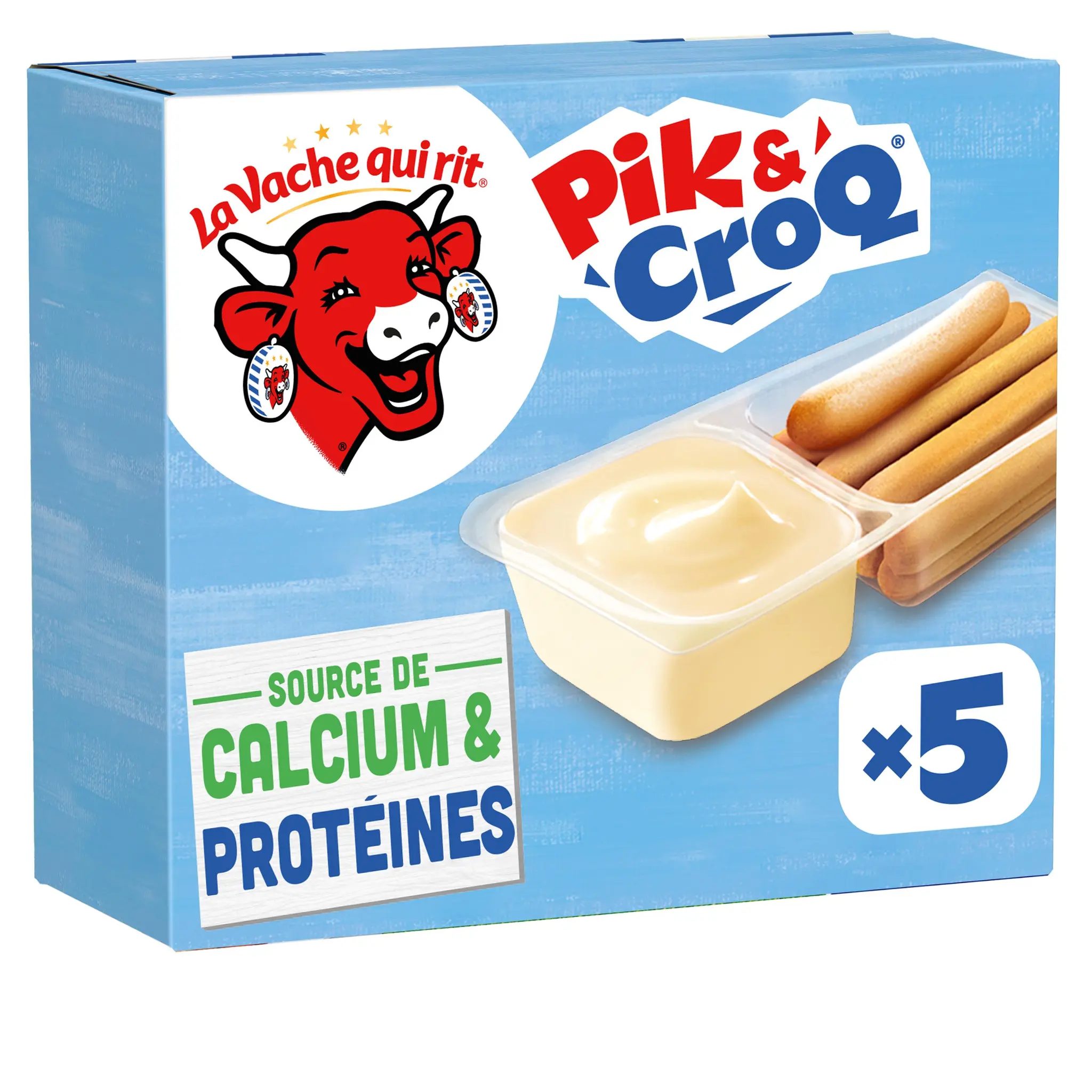 LA VACHE QUI RIT Pik & Croq Fromage fondu et gressins