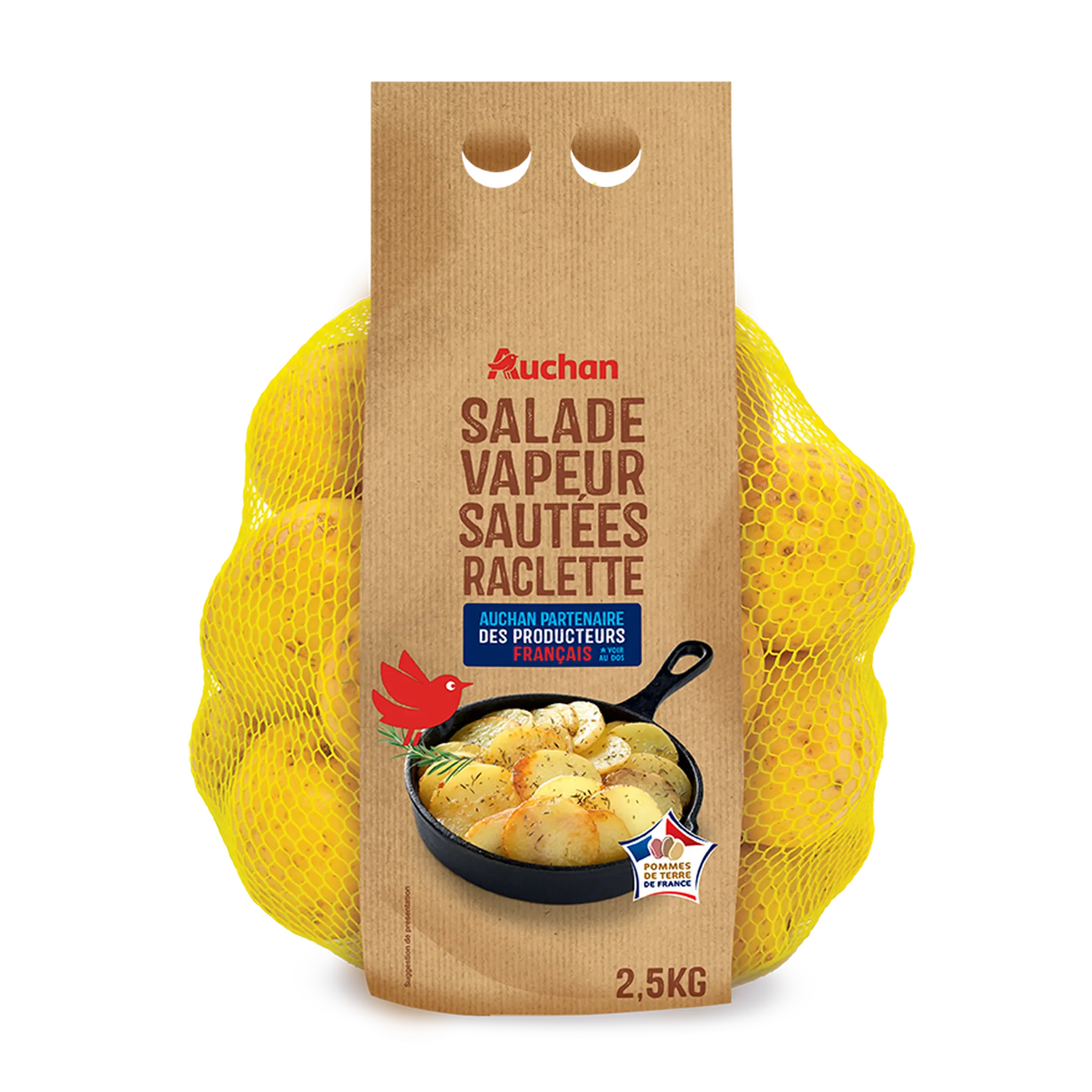 AUCHAN Pommes de terre de consommation à chair ferme salade vapeur sautées raclette