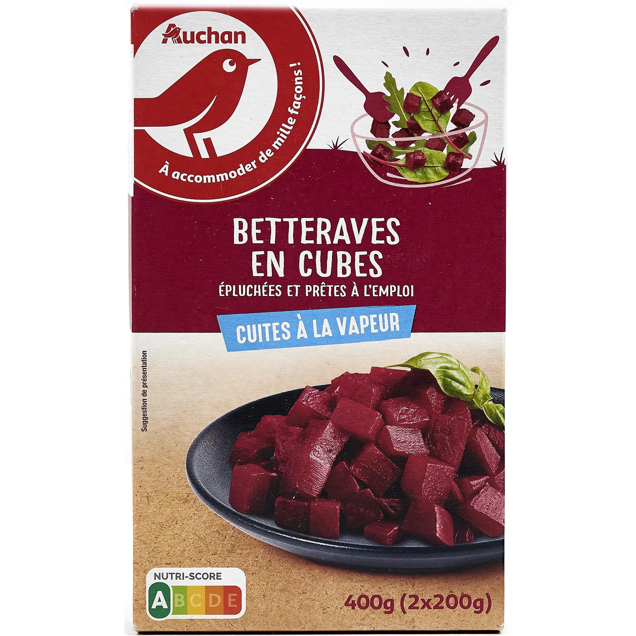AUCHAN Betteraves en cube