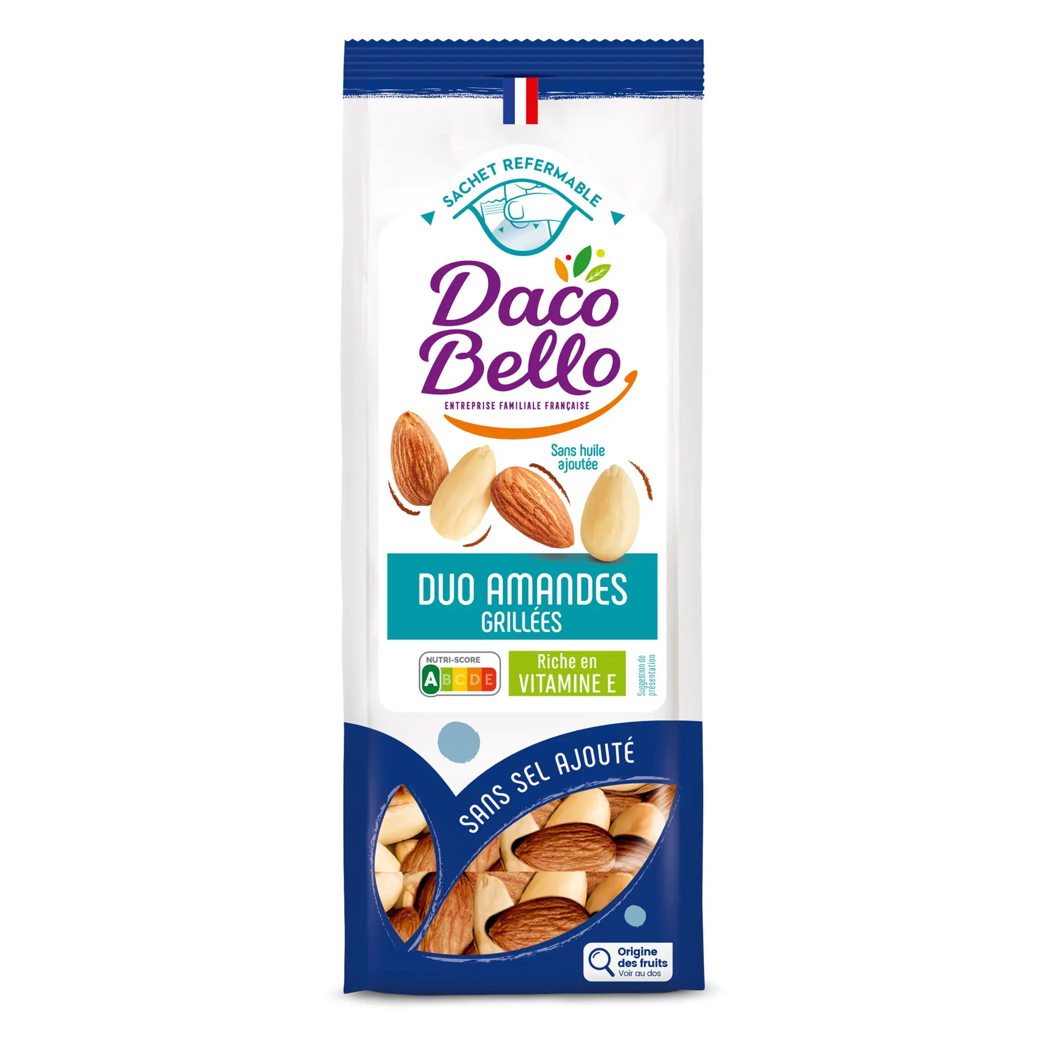 DACO BELLO Duo d'amandes grillées sans sel et huile ajoutés