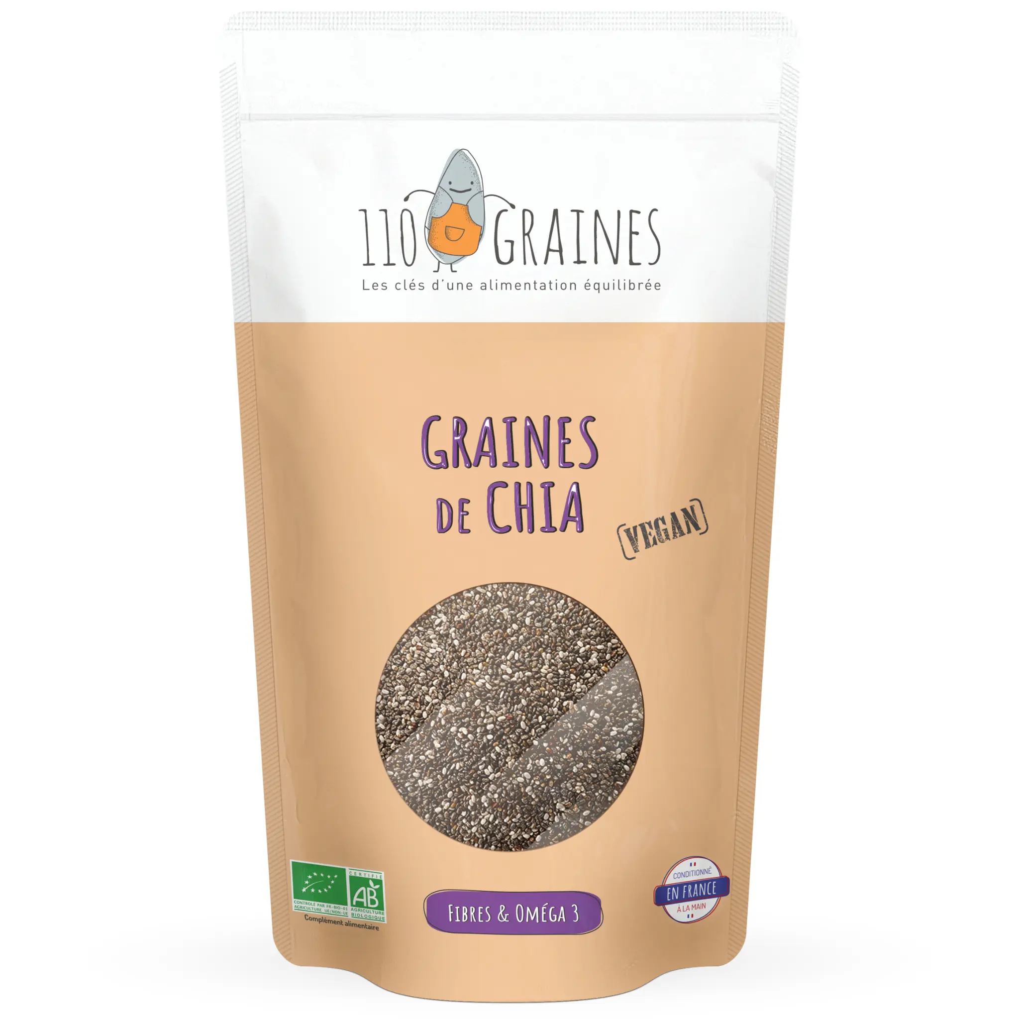 110 GRAINES Graines de chia bio
